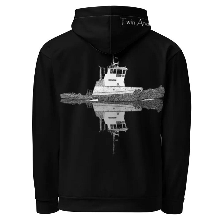 Tug Westrac & Reflection (Black) – Performance Marine Wear | Twin Anchor Apparel North Current Line product image (1)