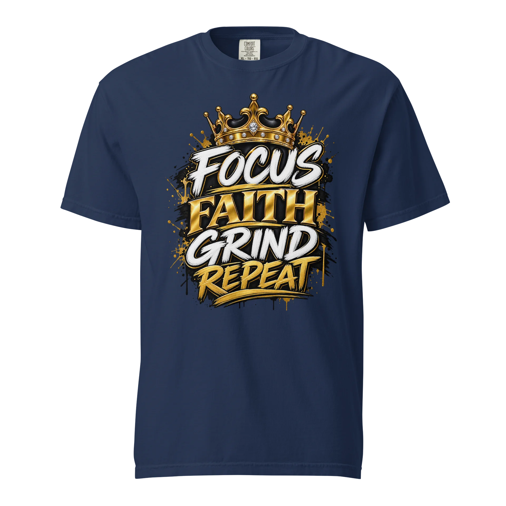 Focus Faith Grind Repeat Crown Tee product image (1)