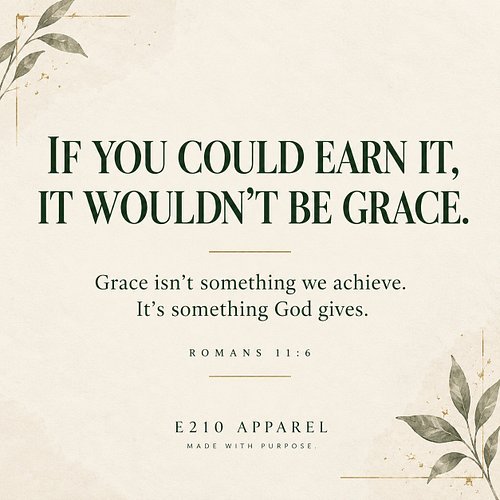 YOU DON’T EARN GRACE.
THAT’S WHAT MAKES IT GRACE.

We spend so much of life trying to prove we’re enough.

The Gospel begins ...