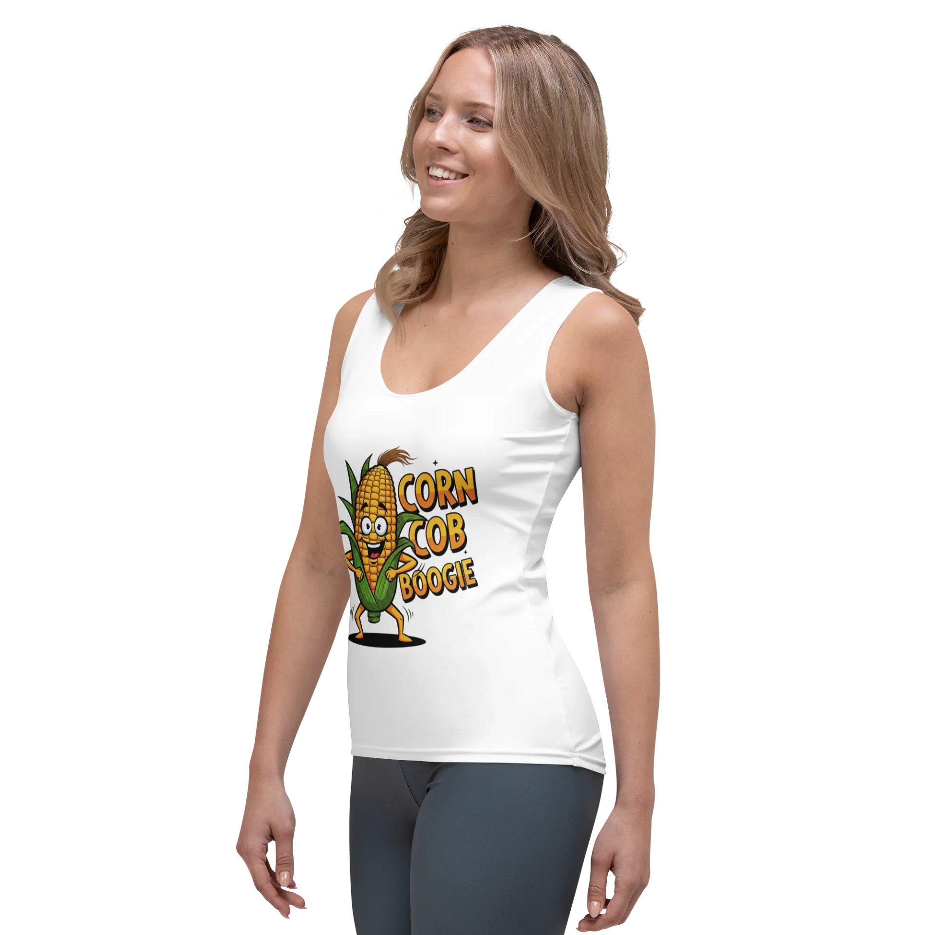 Corn Cob Boogie All-Over Print Women's Tank Top product image (3)