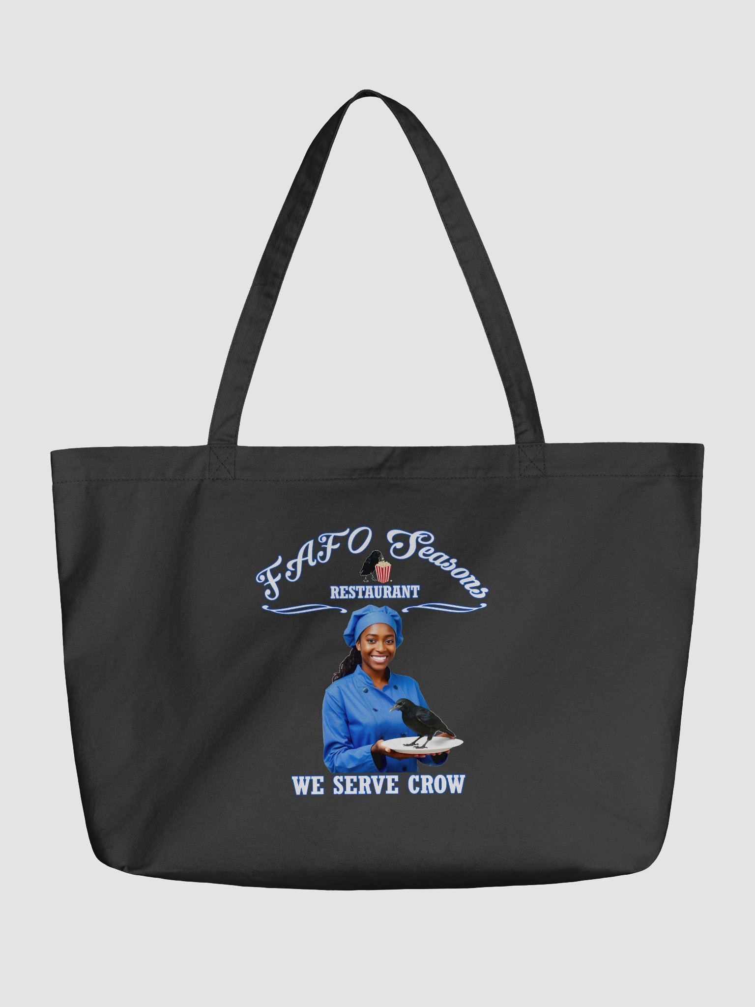 FAFO Seasons 92 Percent Tote Bag - Black Women Canvas Bag product image (2)