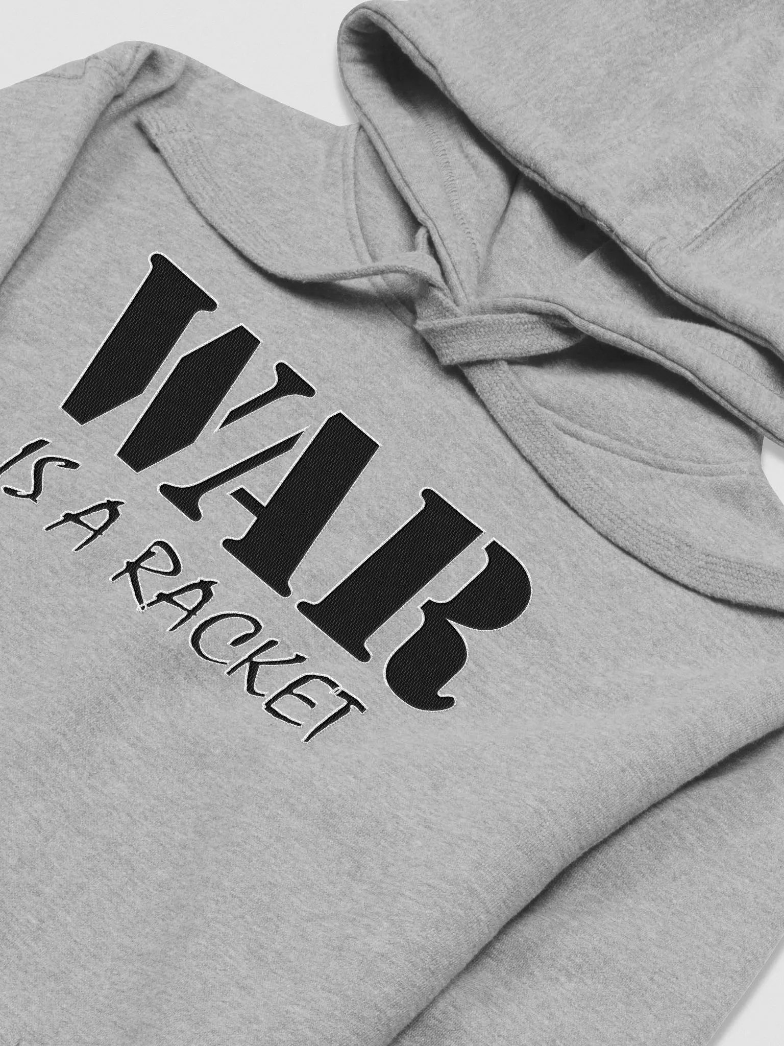 War Is A Racket - Cotton Heritage Unisex Premium Hoodie (EMBROIDED) product image (1)