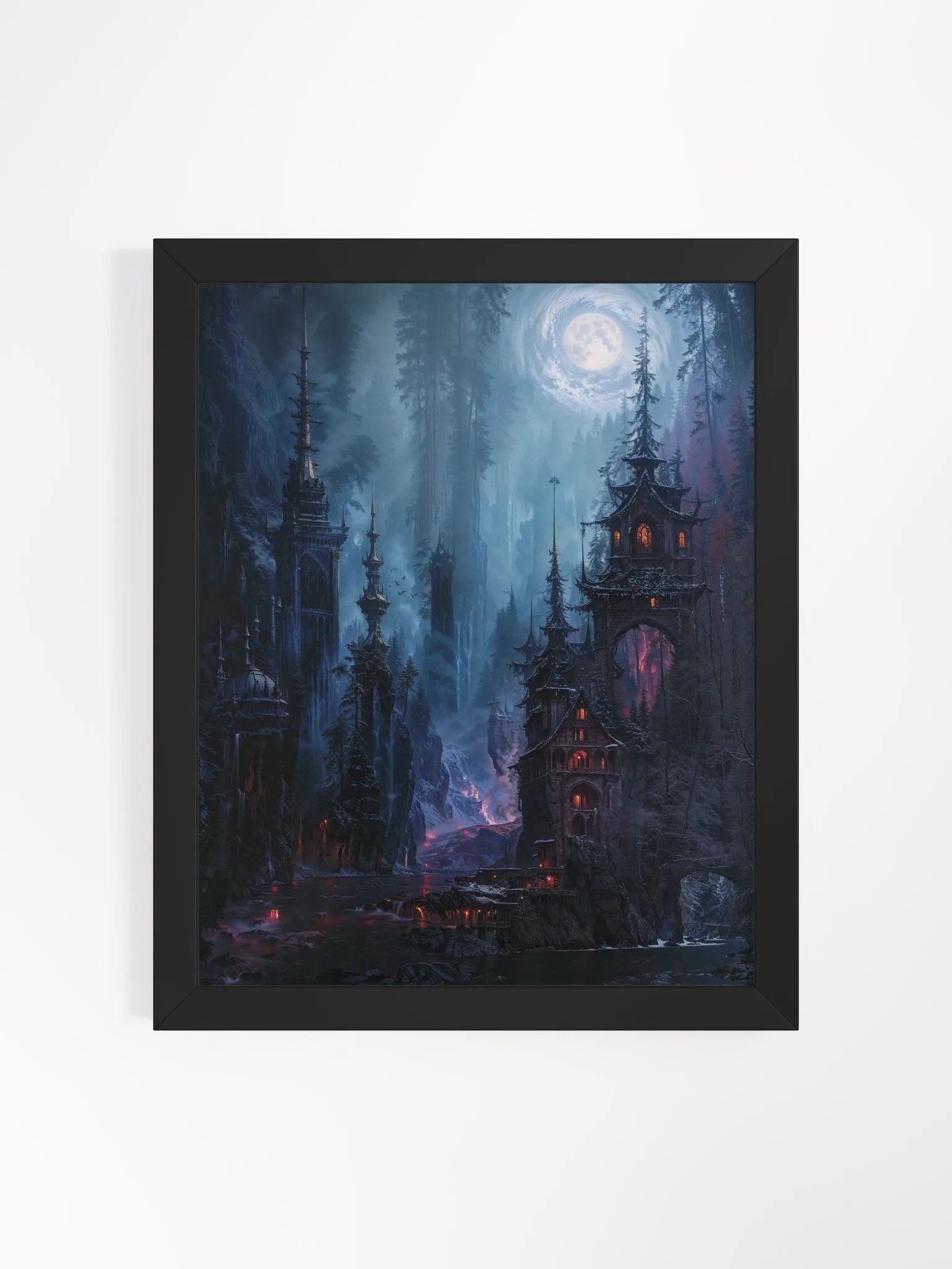Mystical Towers Framed Print product image (2)