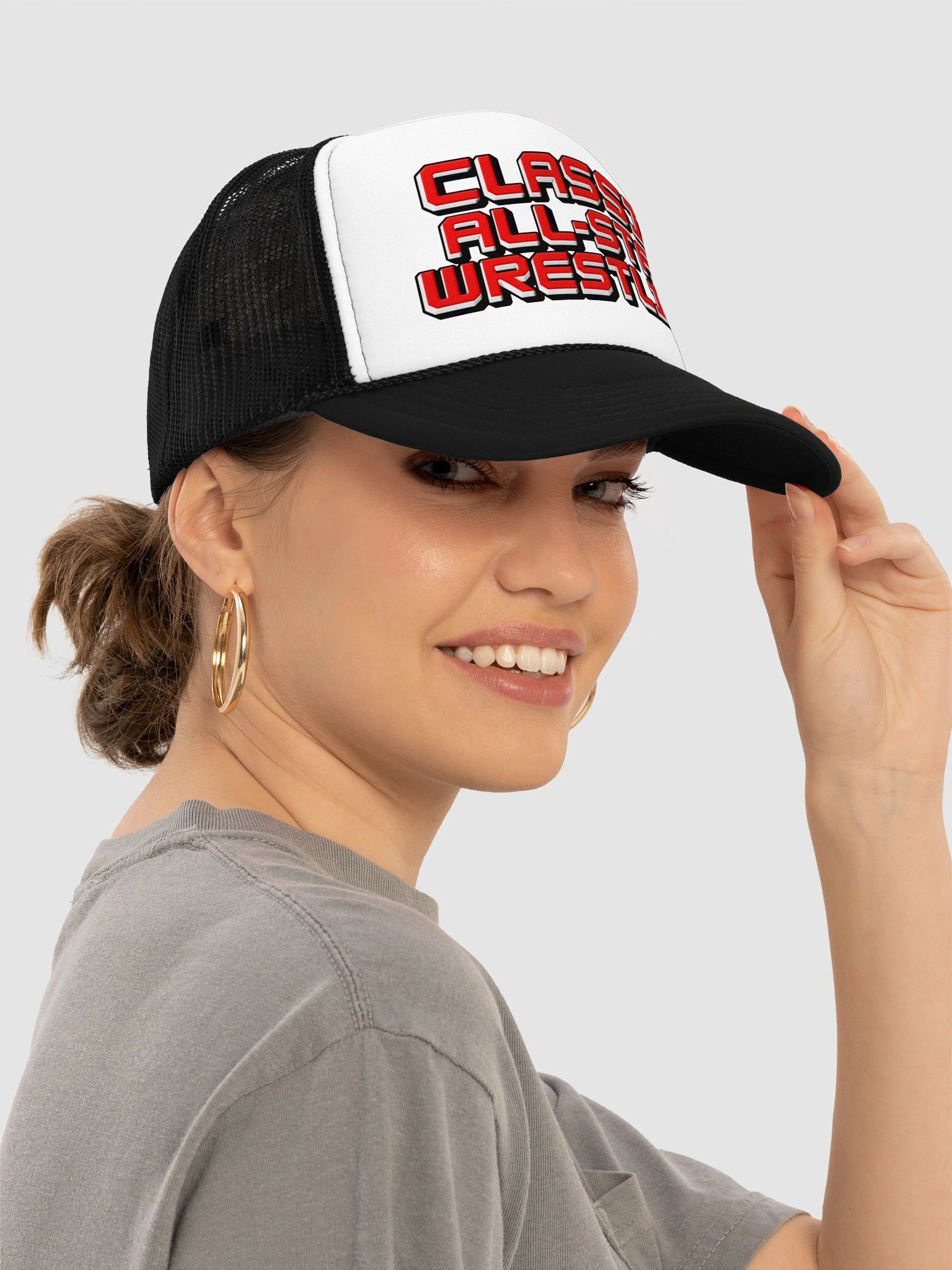 Classic All Star Wrestling Foam Trucker Hat product image (28)