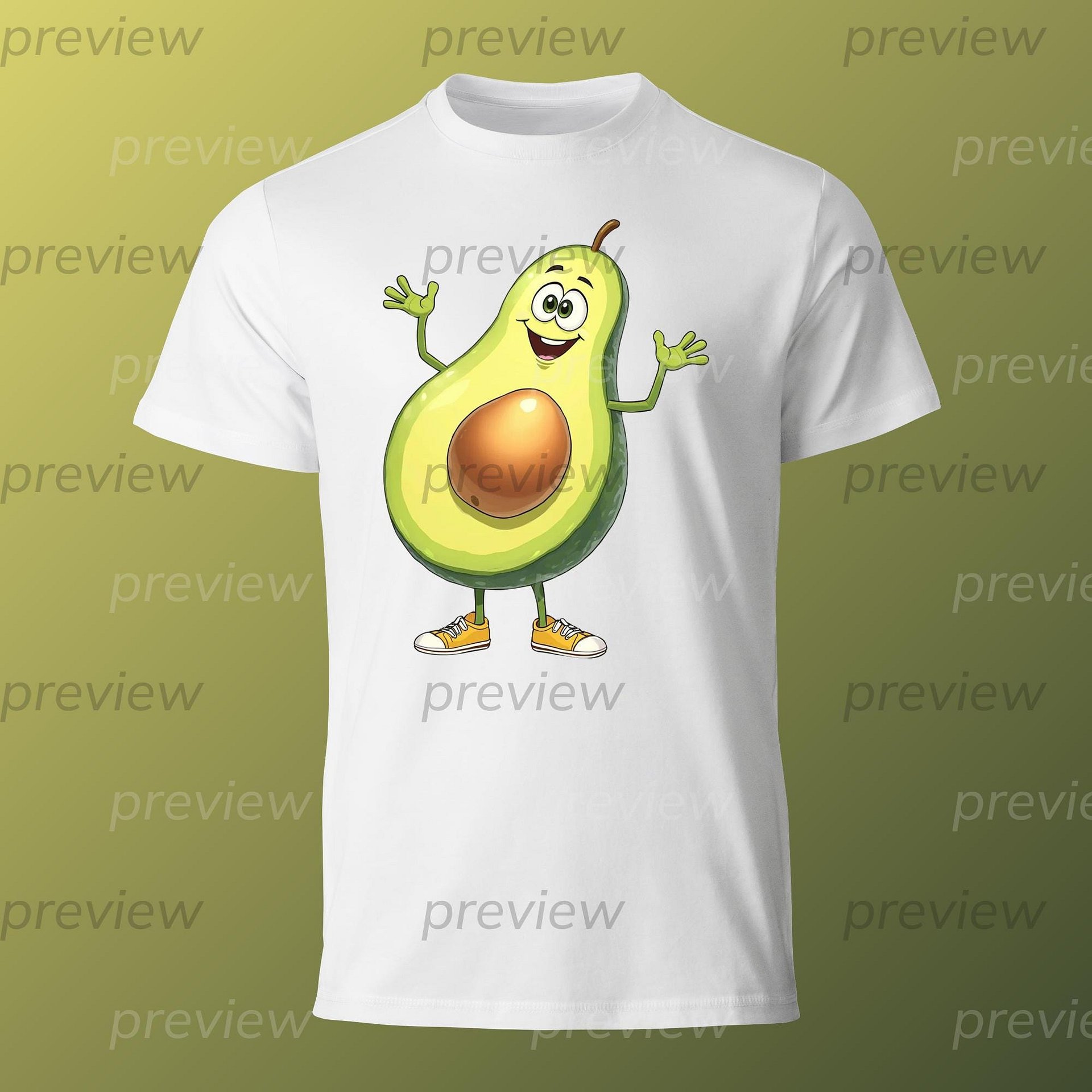 Happy Avocado Clip Art Bundle product image (8)