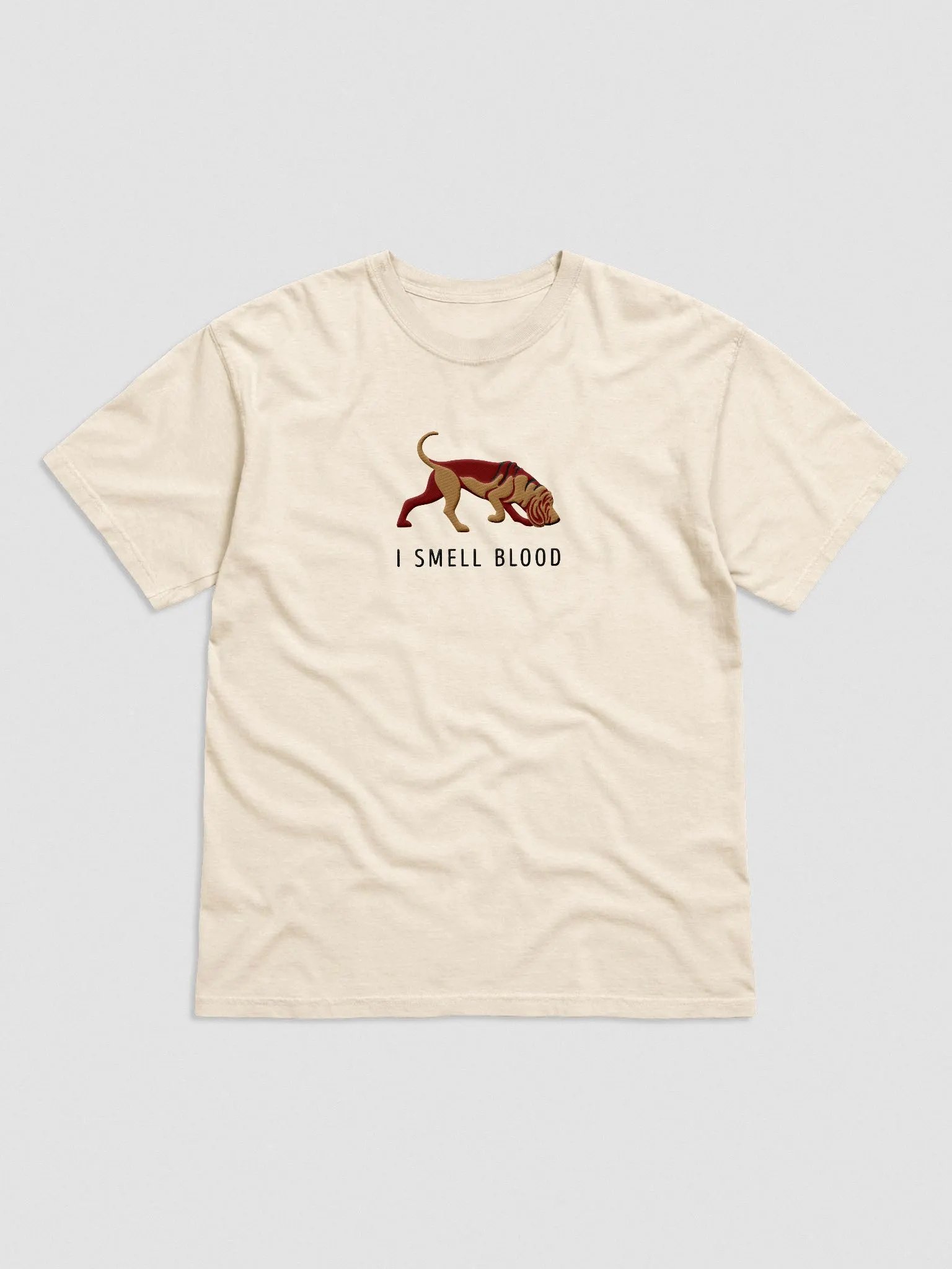 I Smell Blood T-Shirt(Embroidered) of a Bloodhound product image (4)