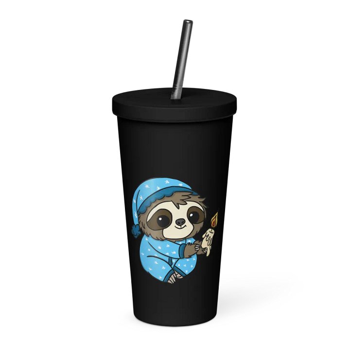 Insulated Tumbler with a Straw - Night product image (1)