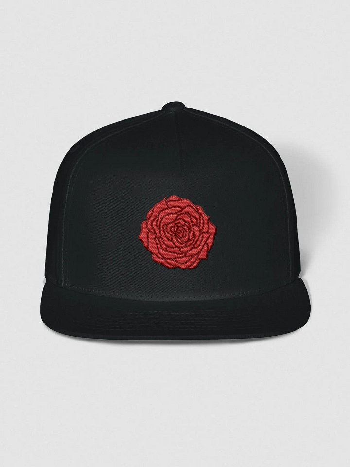 Embroidered Rose icon Snapback Cap | Art by Duck product image (1)