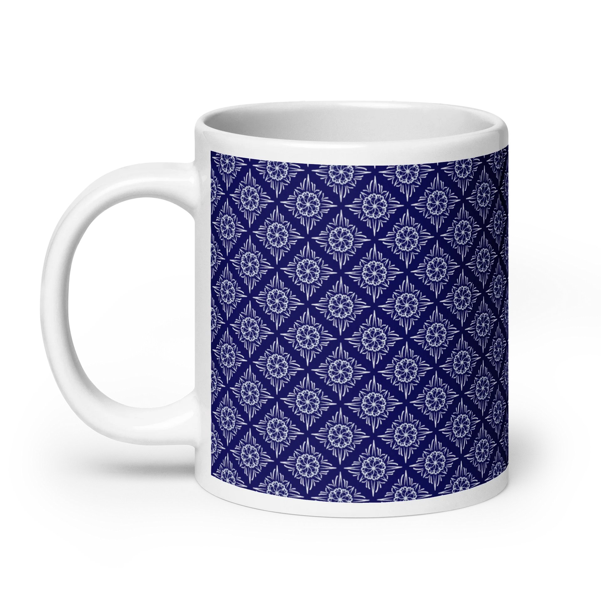Blue and White 20 oz Mug product image (8)