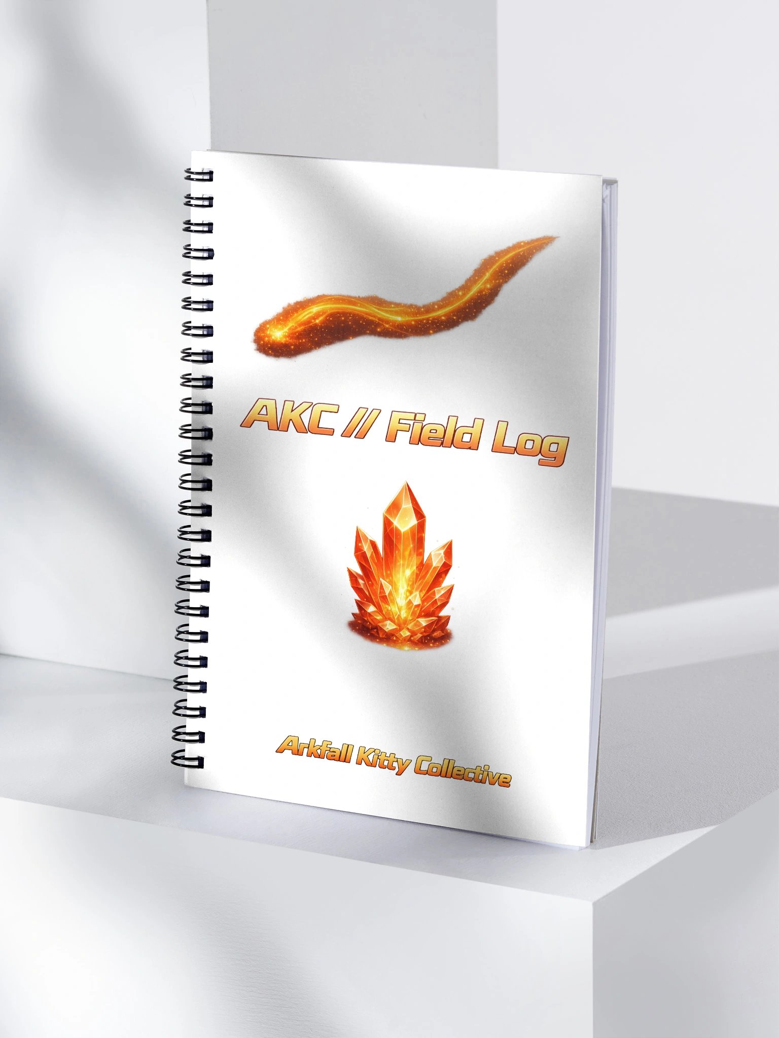 • AKC // Field Log Notebook | Arkfall Wednesday Spiral Notebook | Arkfall Kitty Collective product image (4)