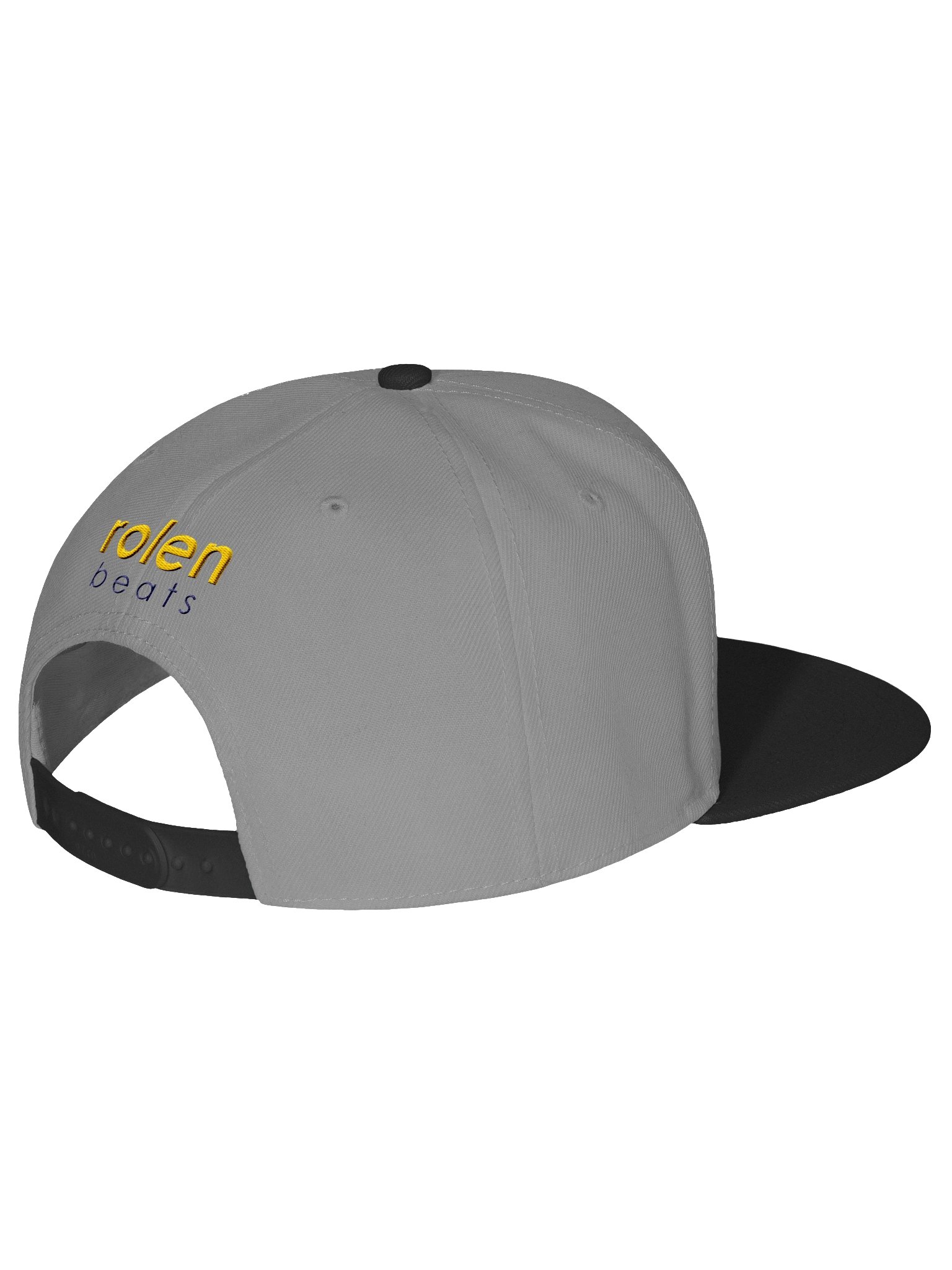 Flat Bill Rolen Beats Icon Split Script Hat – Navy/Yellow Split Vert Logo product image (3)