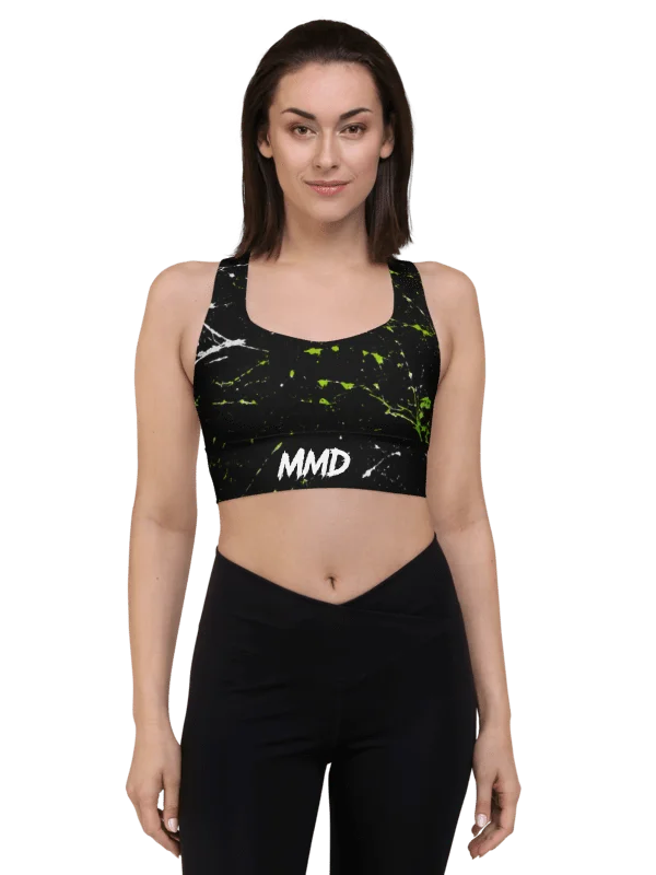 Neon Crack MMD Longline Sports Bra product image (3)