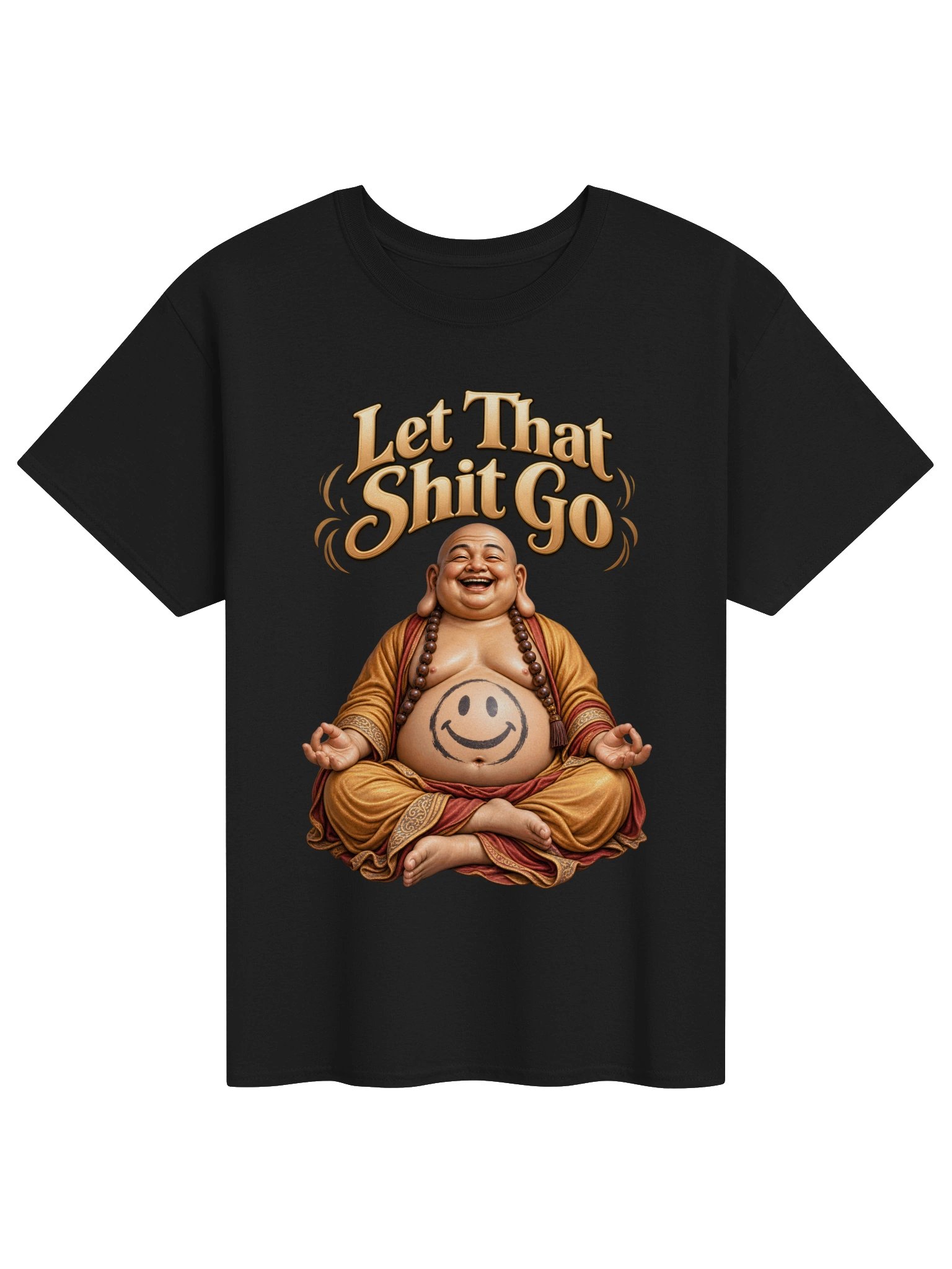 Buddha - Let That Shit Go - Unisex Gildan Heavyweight 100% Cotton T-Shirt product image (1)