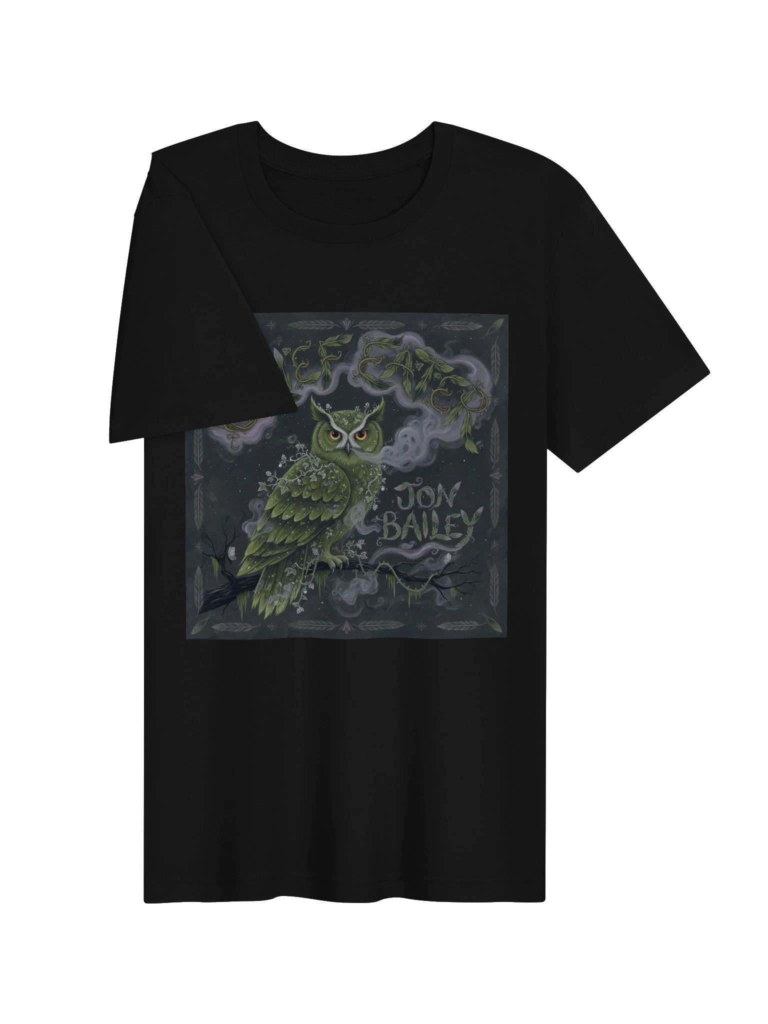 Haunted Bird Tee — Moss Owl product image (7)
