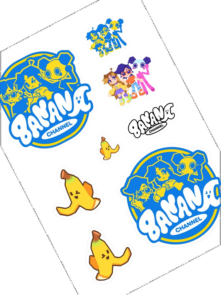 BANANA CHANNEL STICKER SHEET product image (2)