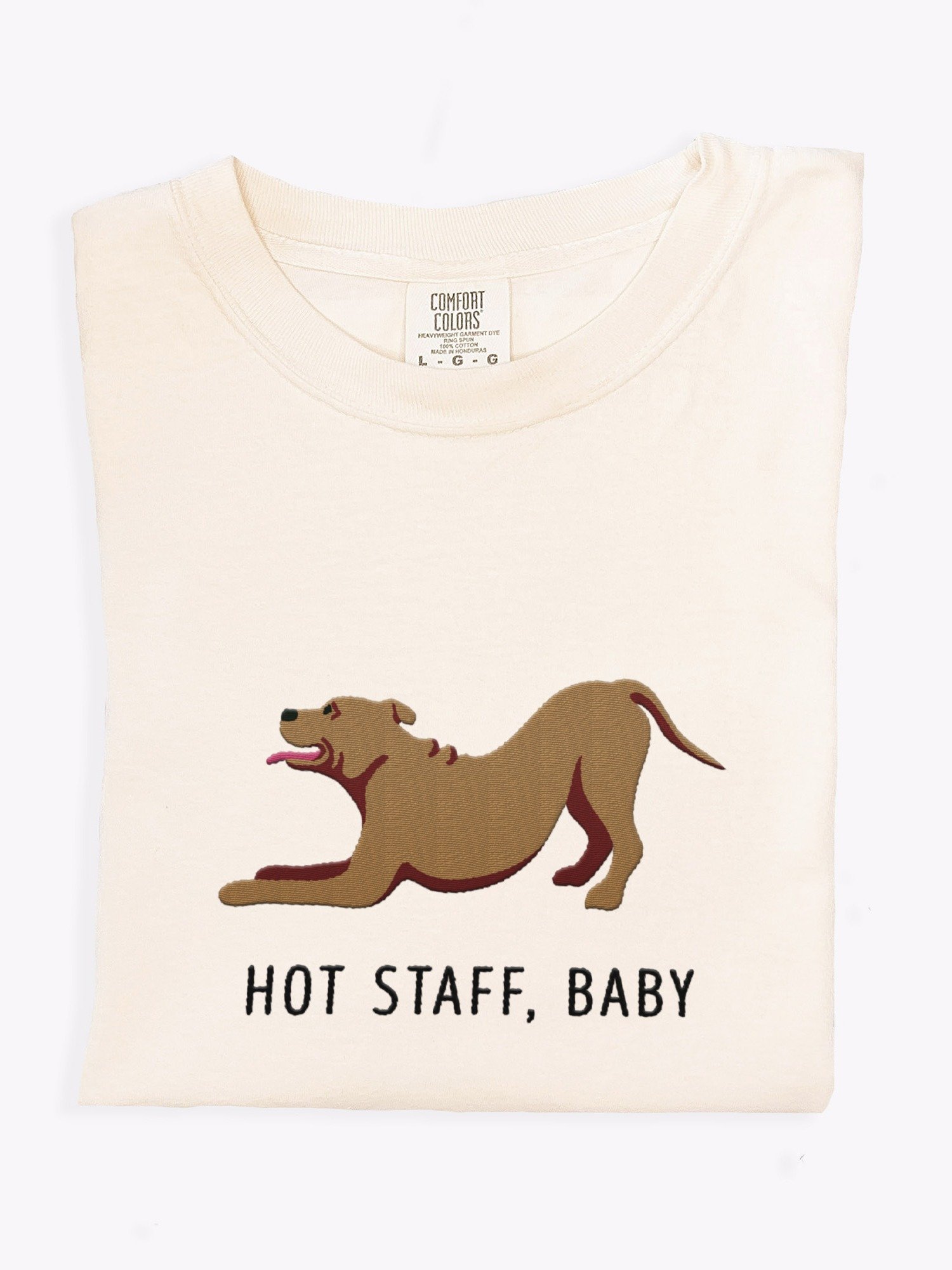Hot Staff, Baby T-Shirt(Embroidered) of a Staffordshire Terrier product image (1)