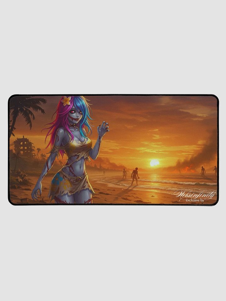 V2 Zombie Anime Beach Babe Desk Mat product image (1)