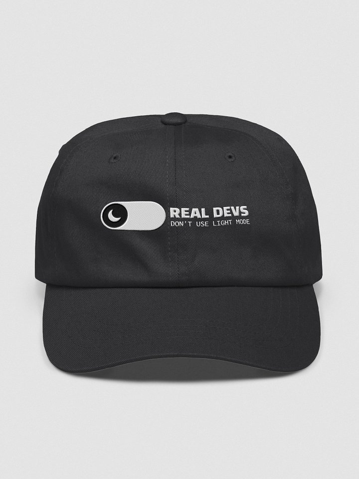 "Real devs don’t use light mode" Cap – Built for Code After Hours product image (7)