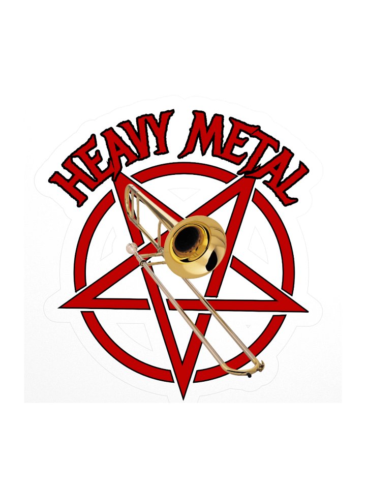 Heavy Metal Trombone Sticker product image (2)
