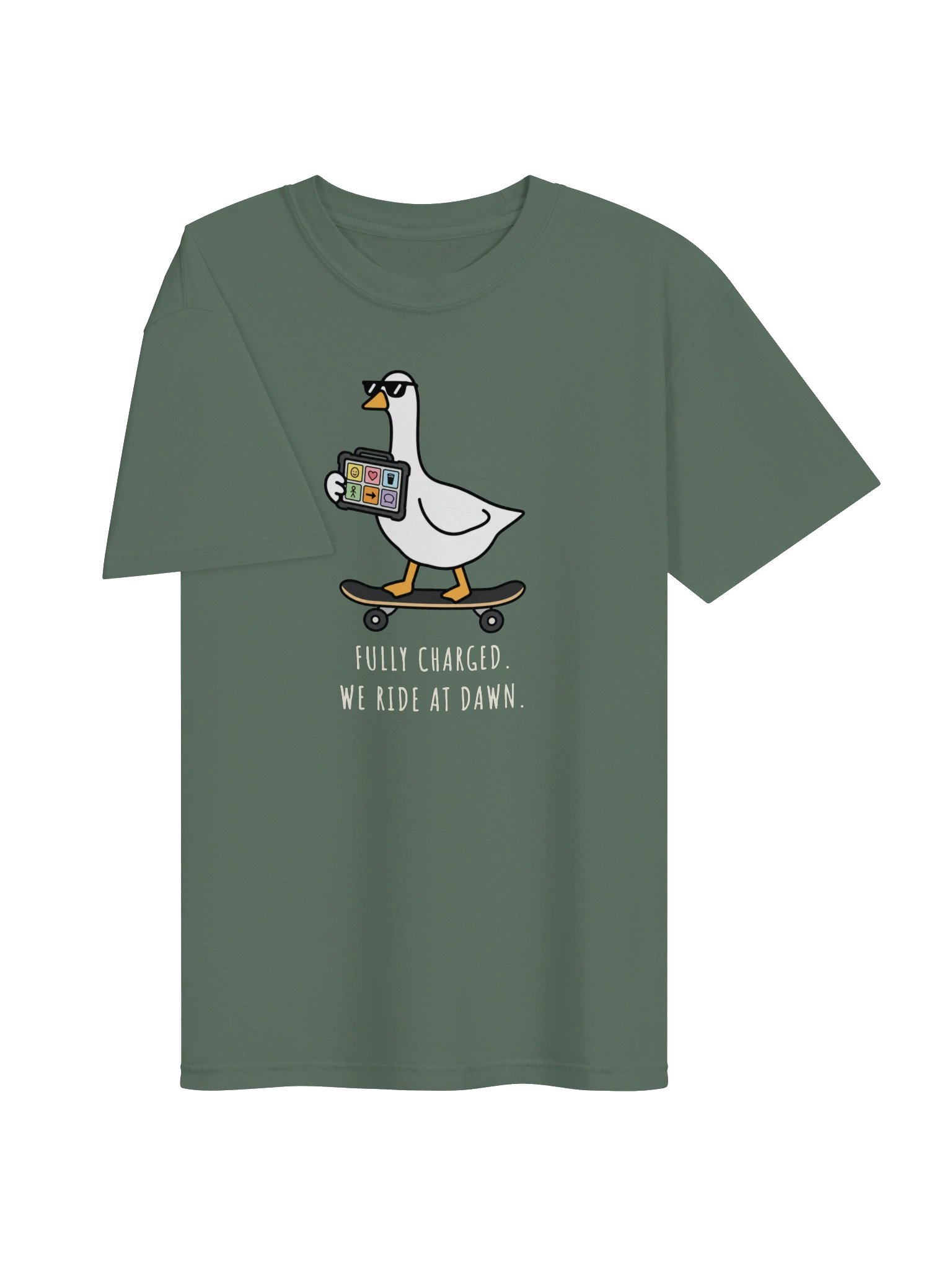 Fully Charged - Skateboard - Adult Unisex Tee product image (3)