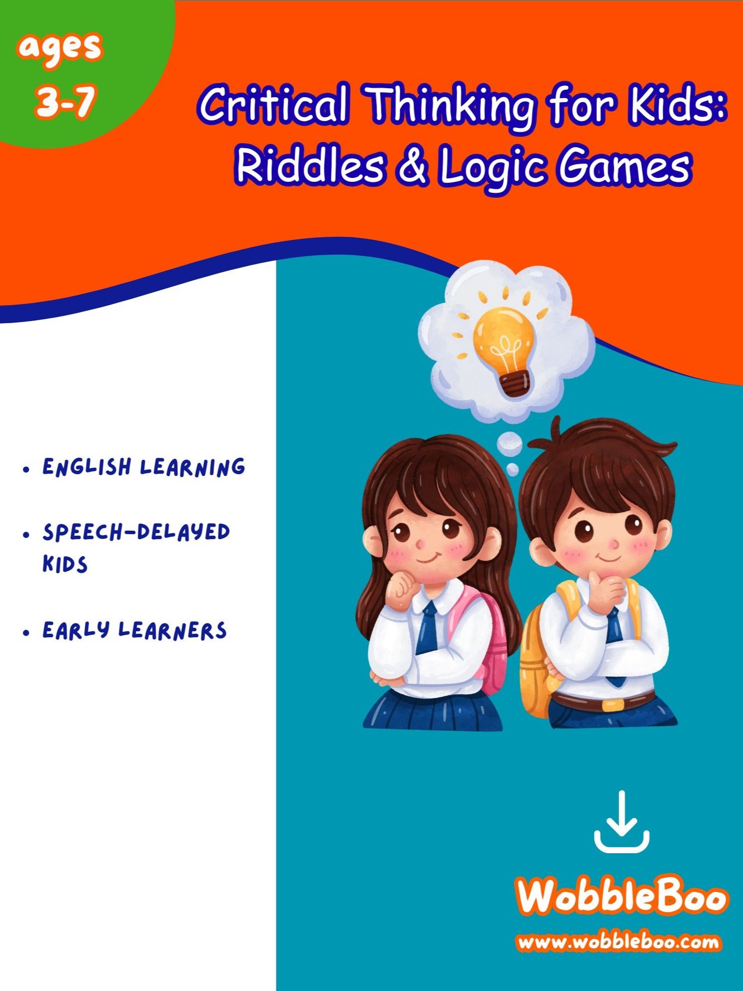 Critical Thinking for Kids Riddles & Logic Game product image (1)