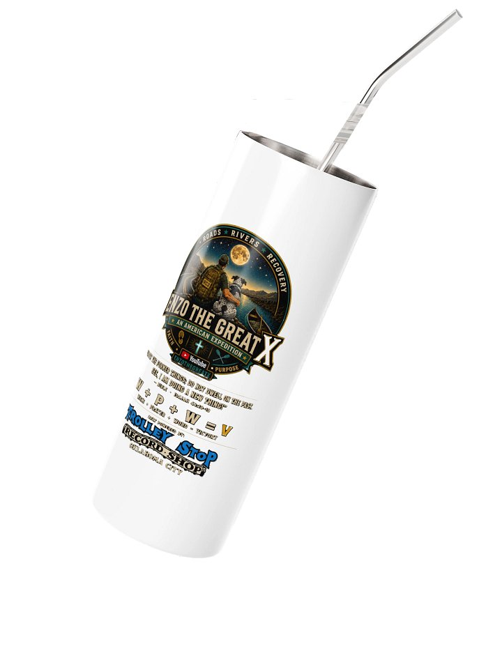 Enzo The Great X — Roads • Rivers • Recovery Tumbler product image (2)
