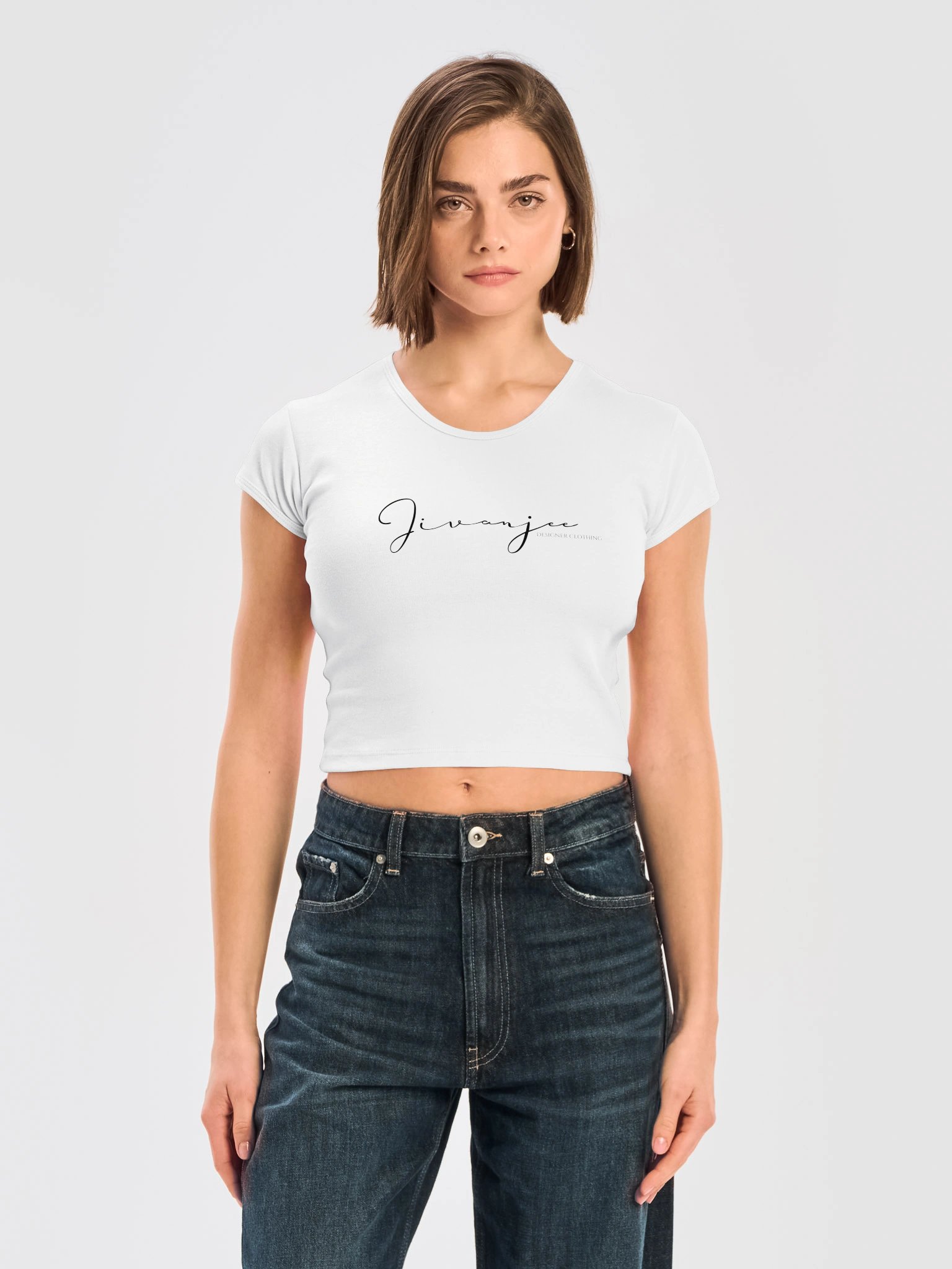 Jivanjee Designer - SIgnature logo crop tee product image (3)