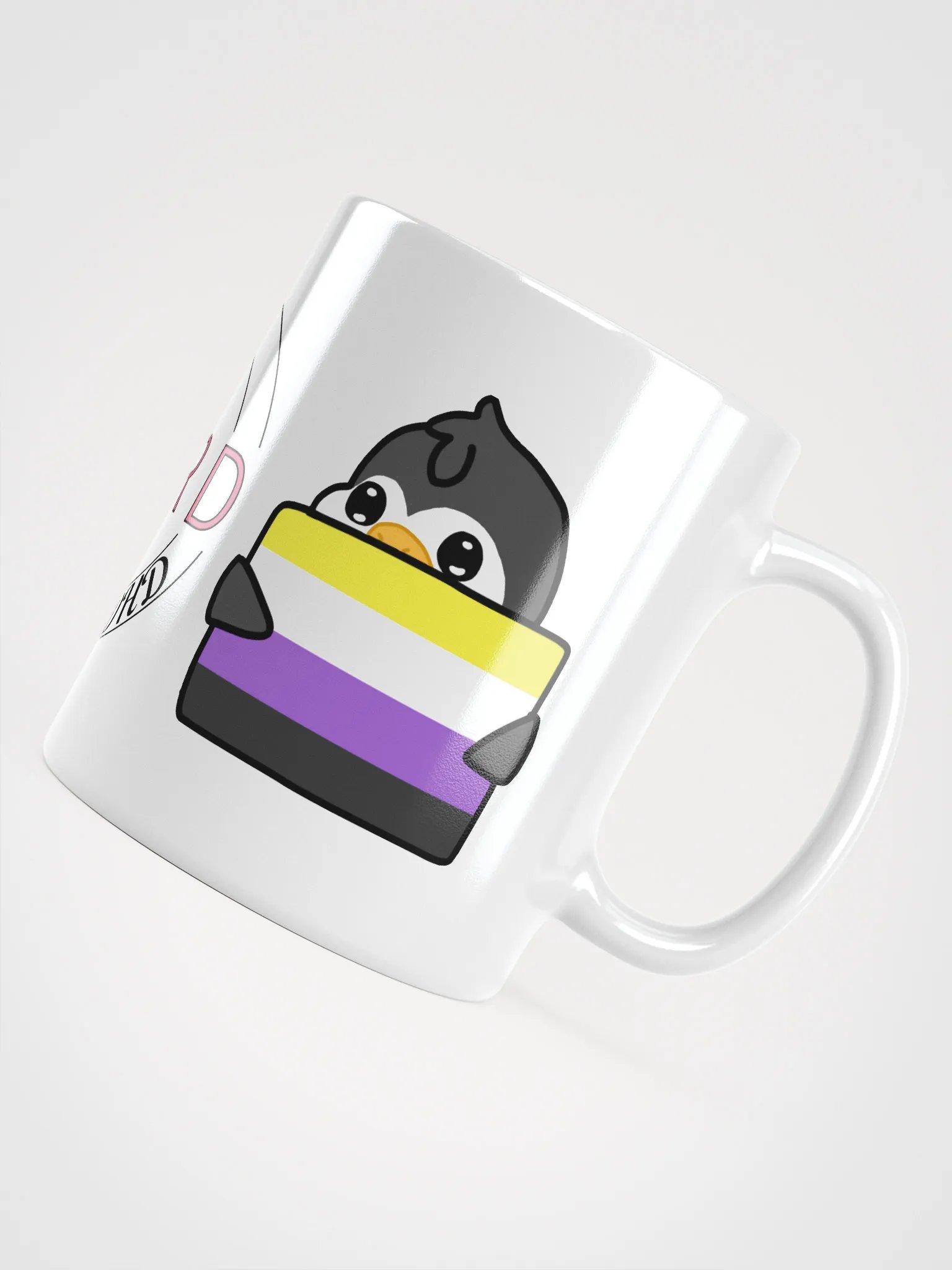 "Non-Binary Pride" Lil' Guy - Twitch Emote Mug product image (4)