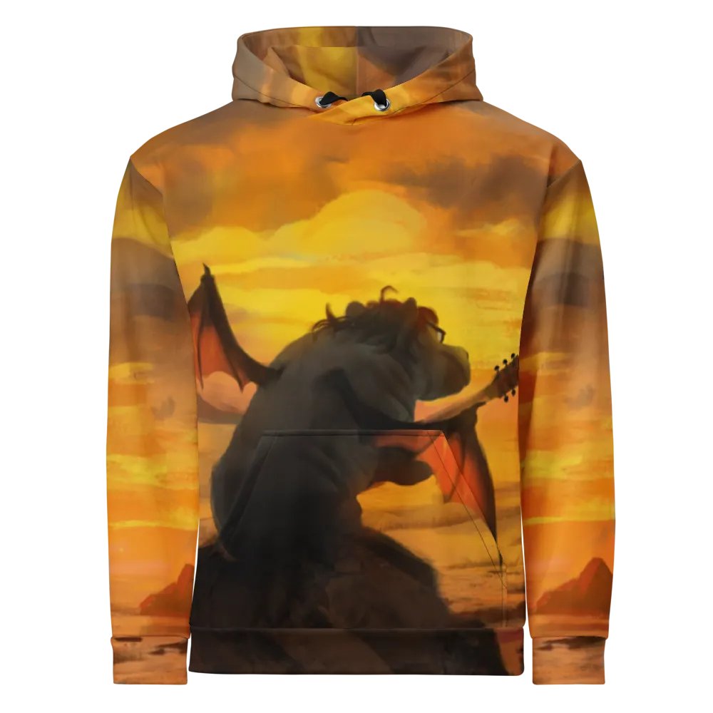 Orange Hippo Fullprint Hoodie product image (1)