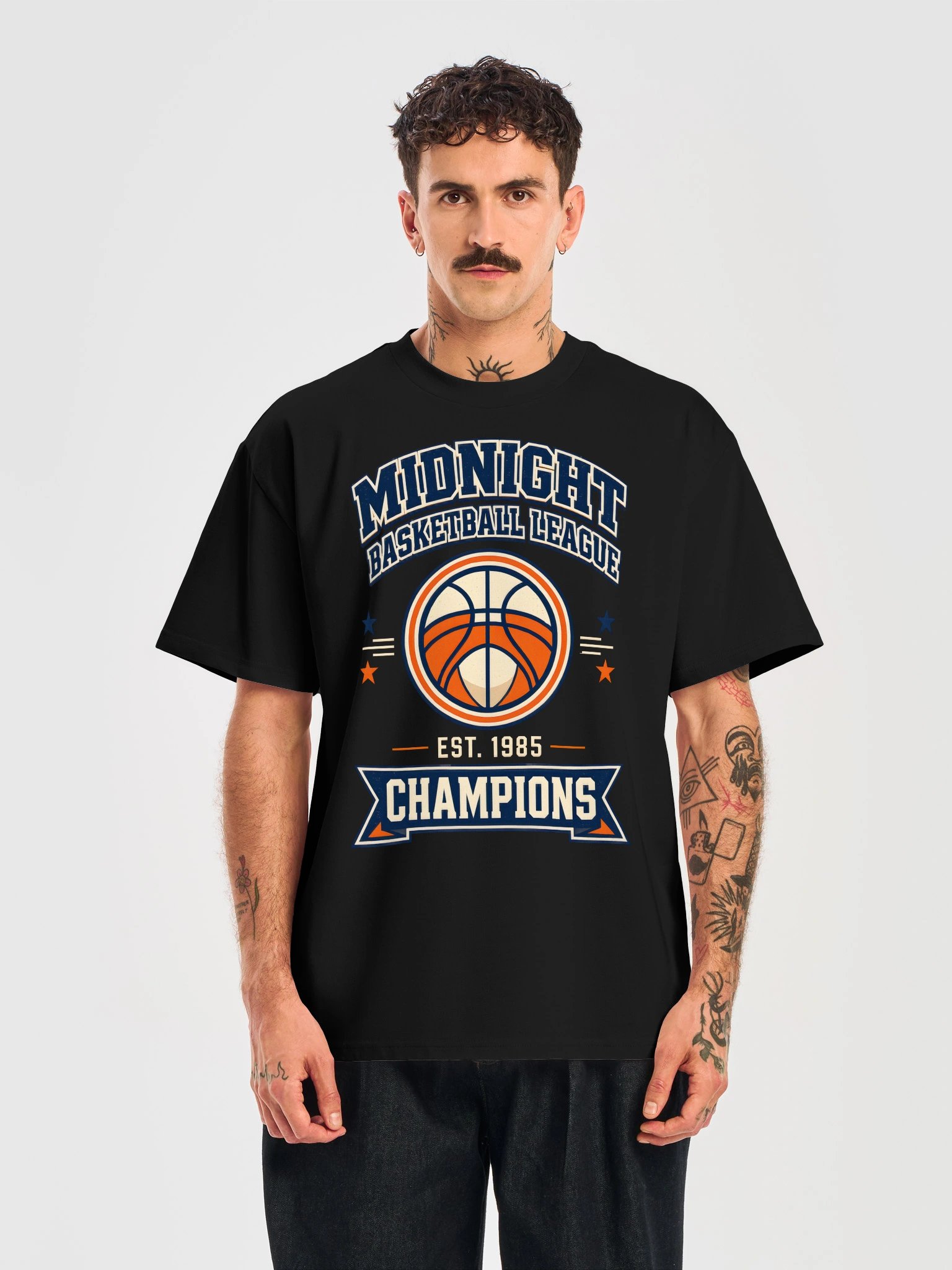 Midnight Basketball League — Vintage Champions Tee product image (17)