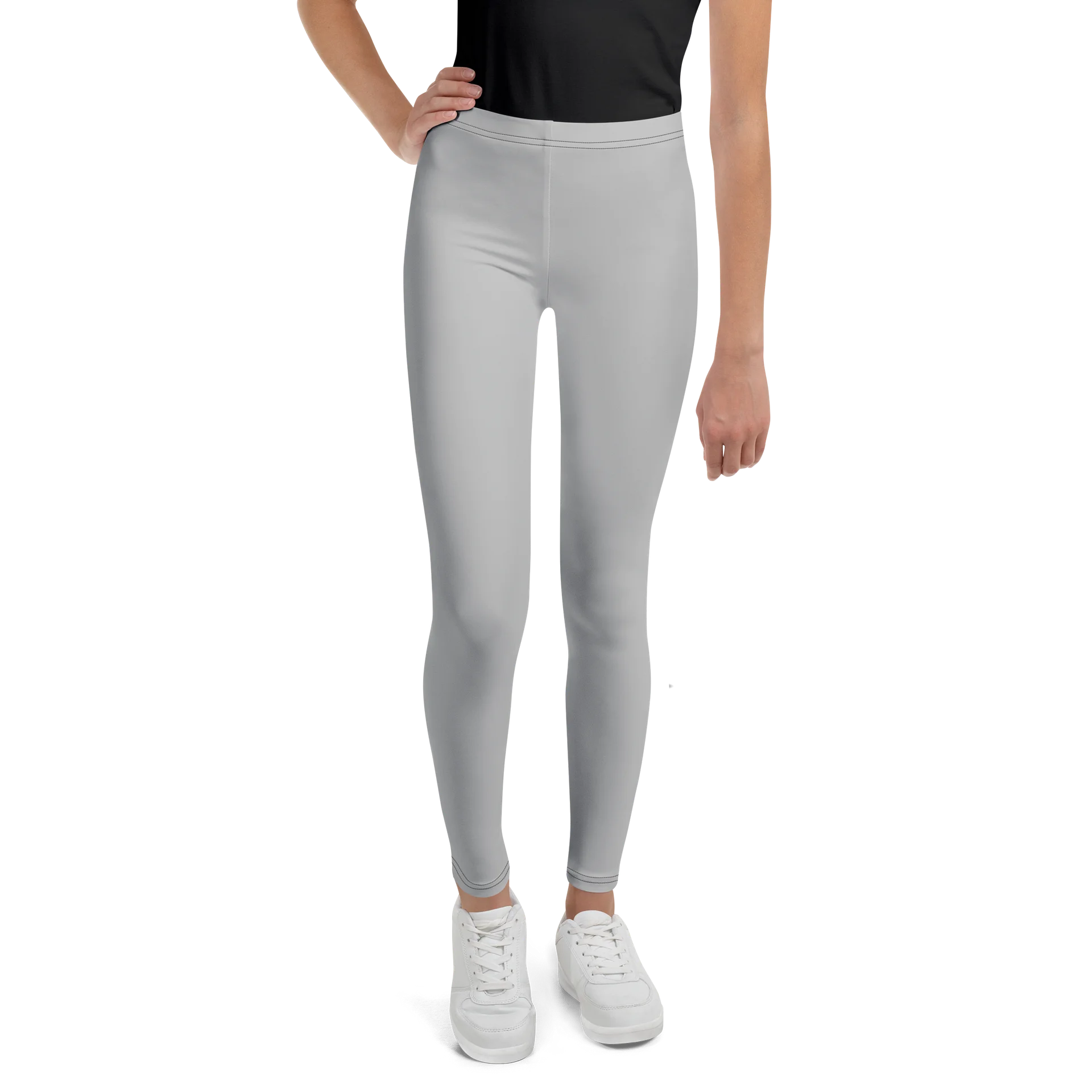 Light Gray Youth Leggings product image (1)