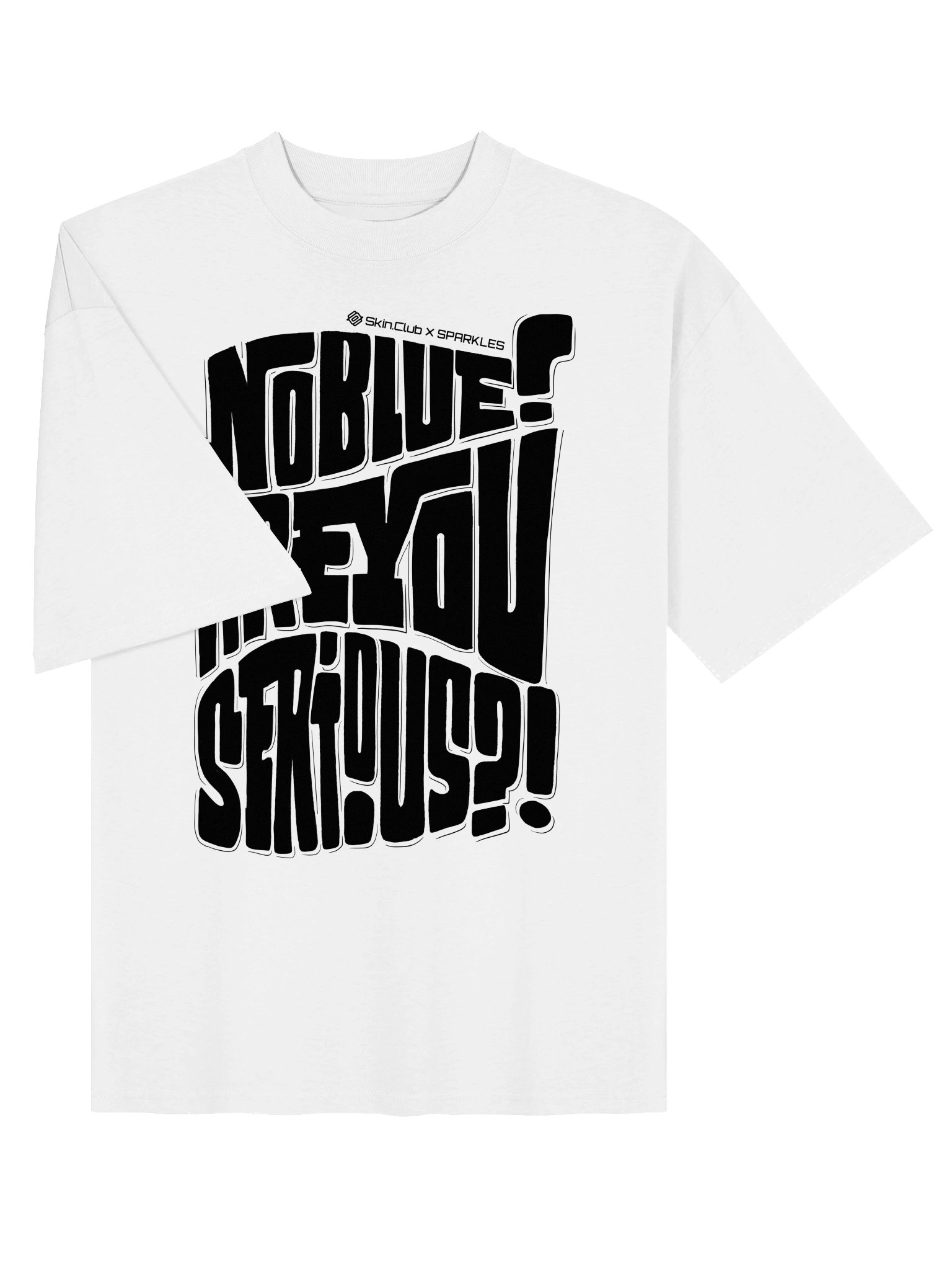 Sparkles x Skin.Club lmtd edition oversized T-Shirt - White product image (3)