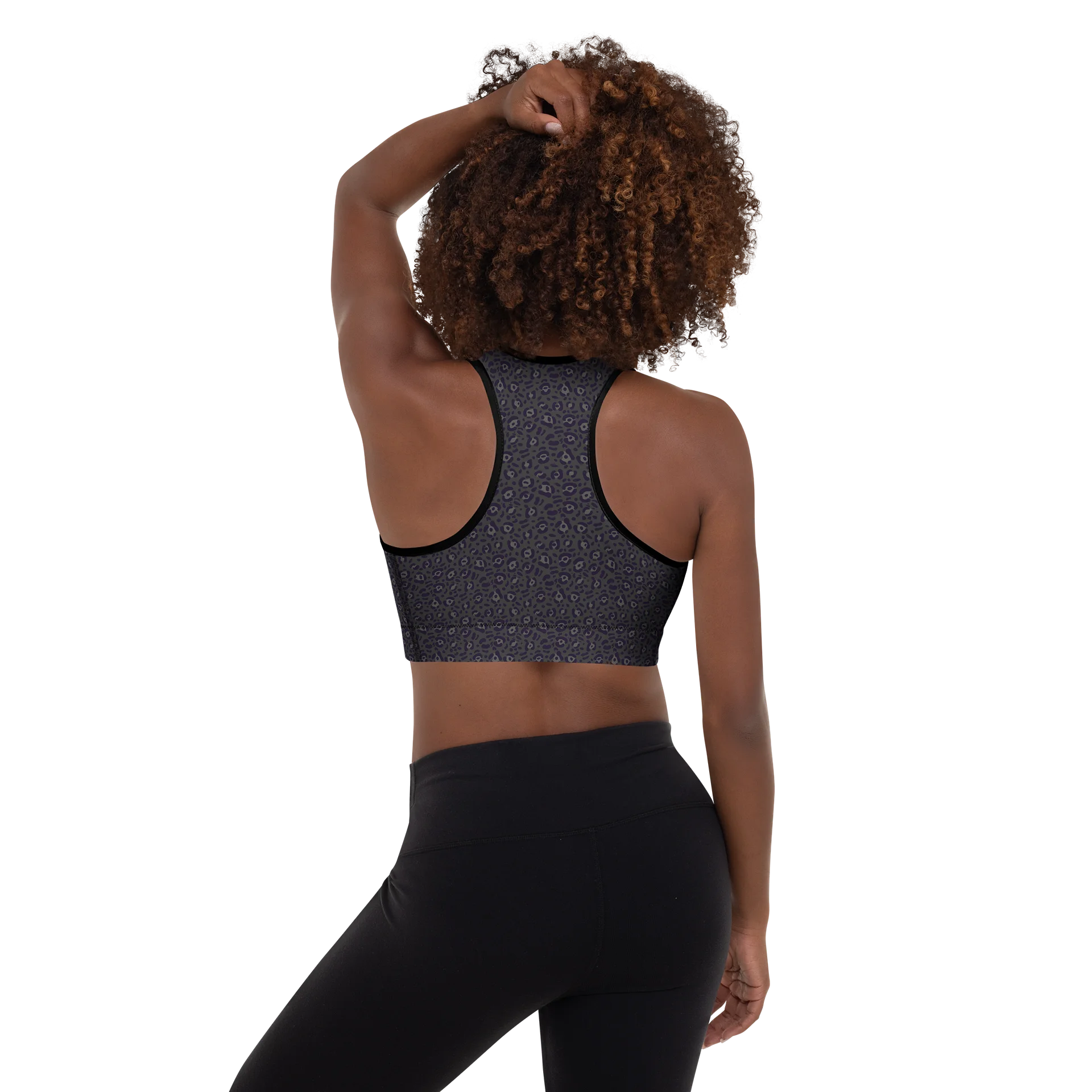 Comfortable Padded Sports Bra Bold Leopard Print product image (2)