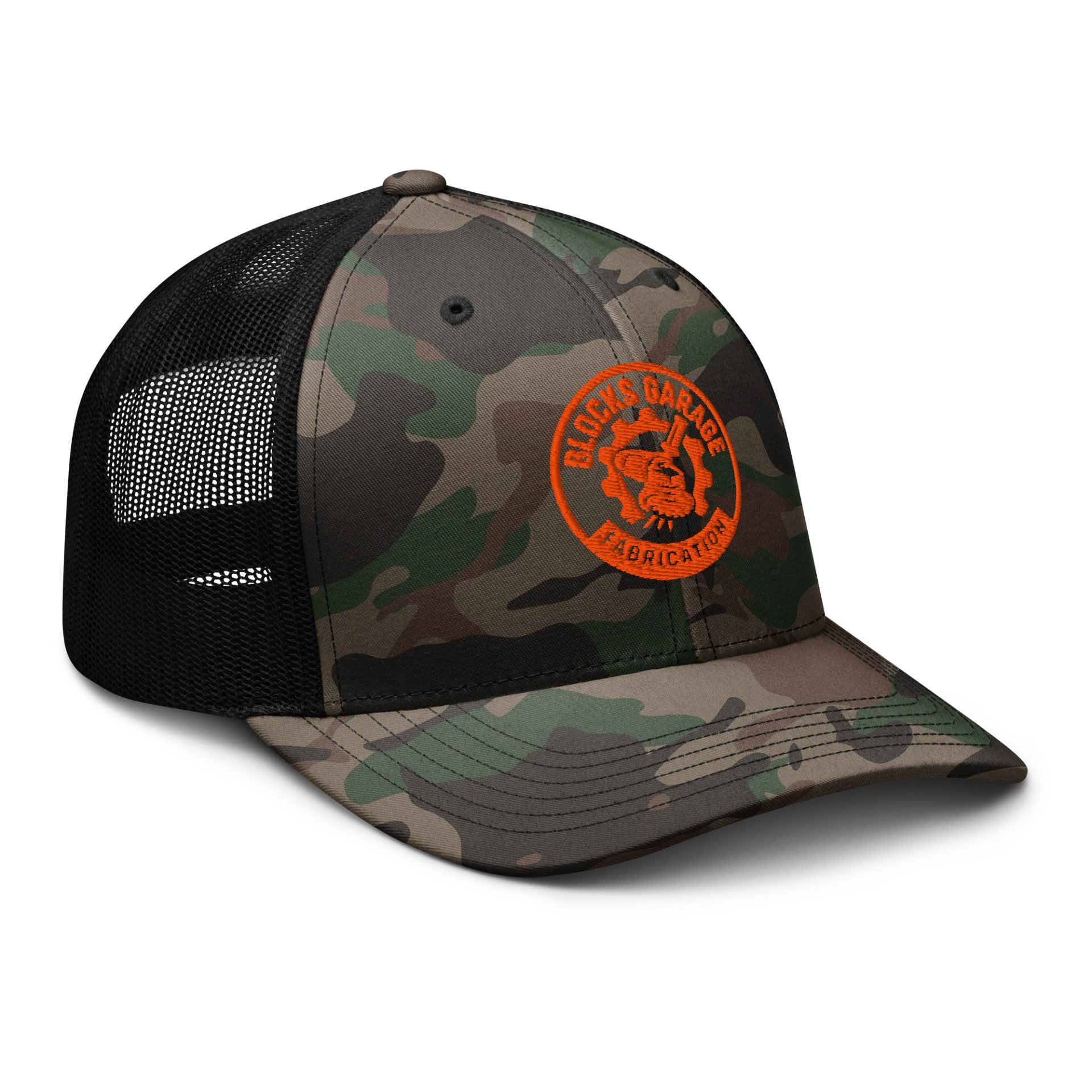 Blocks Garage Camo Trucker Hat product image (6)