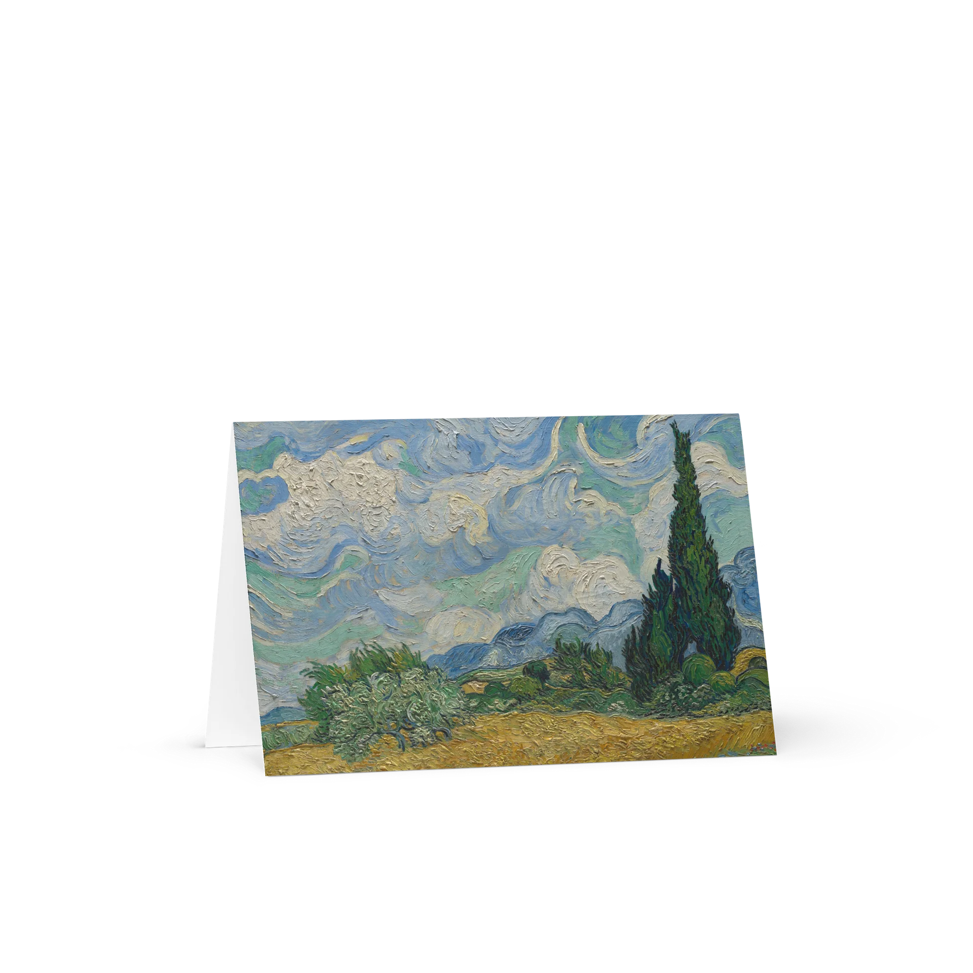 Wheat Field with Cypresses (Vincent van Gogh) Greeting Card product image (2)