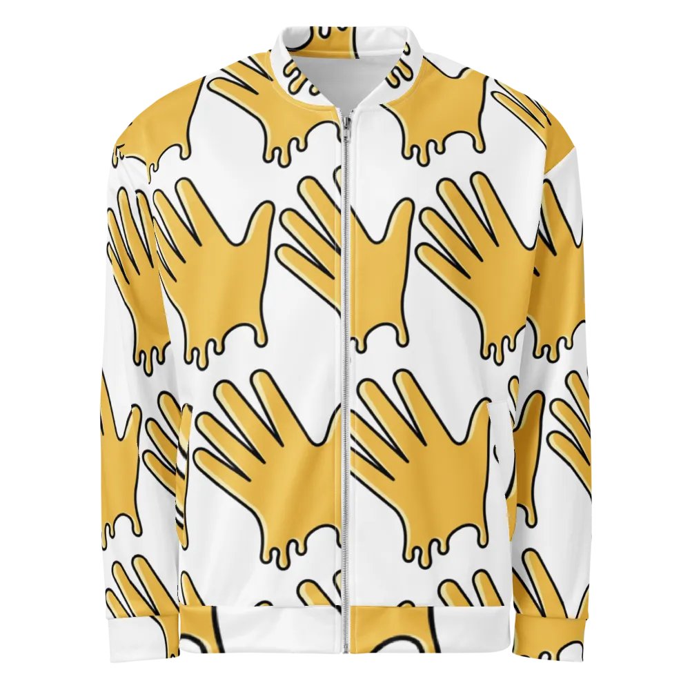 Dripping Handprints All-Over Bomber Jacket product image (1)