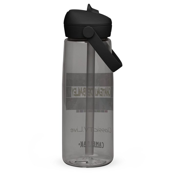 "Turbid" Vintage TV Collage Water Bottle product image (2)
