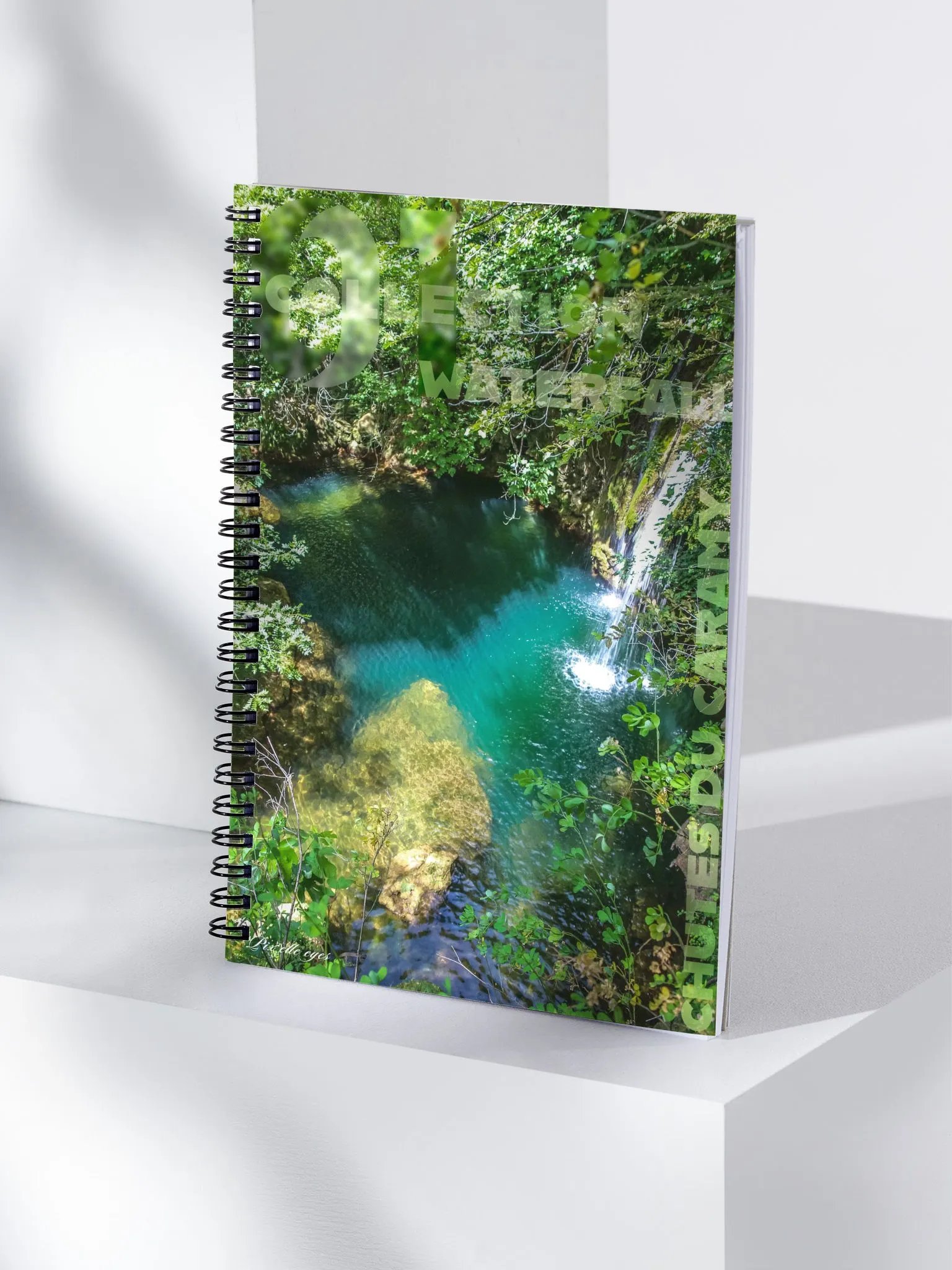 WATERFALL NOTEBOOK – CHUTES DU CARAMY – A5 FORMAT product image (4)