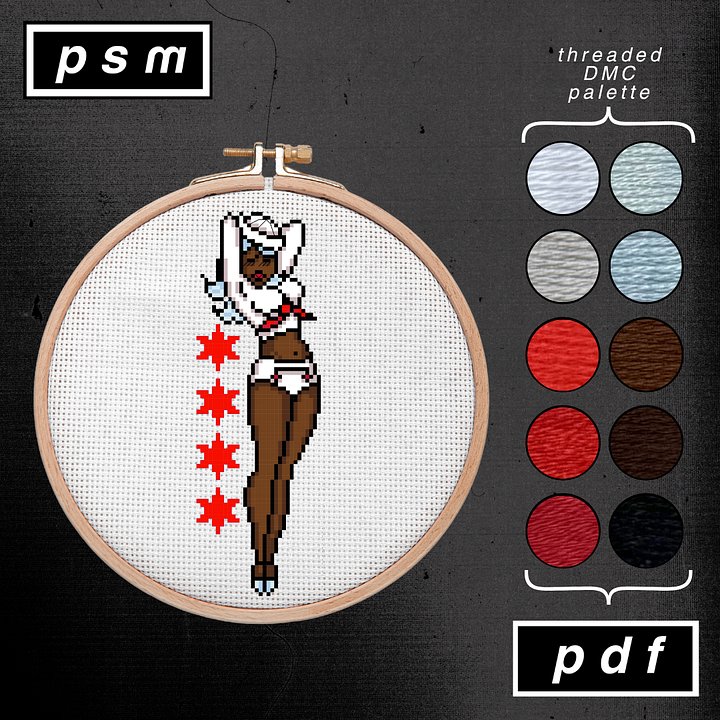 Sailor Jerry Chicago Sailor Pin Up Pattern product image (2)