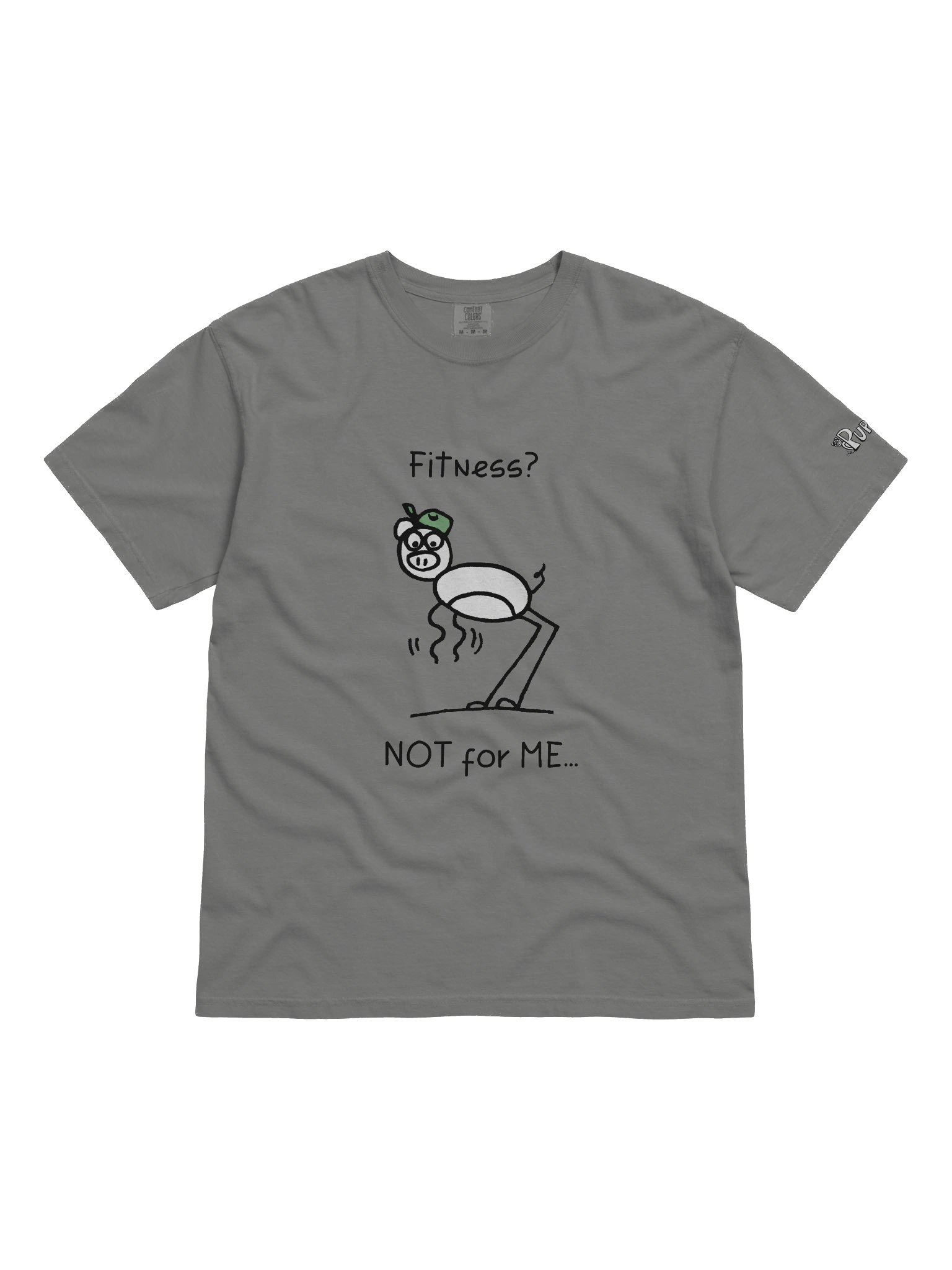 'Fitness? not for Me' Pupsies! Heavyweight T-Shirt product image (6)