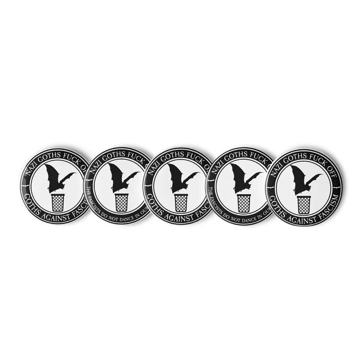 Nazi Goths Fuck Off Pins (Set of 5) product image (1)