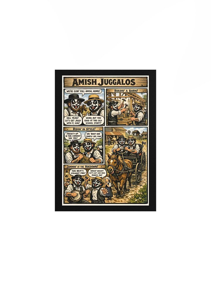 🐴 Amish Juggalos – 5x7 Matte Poster product image (1)