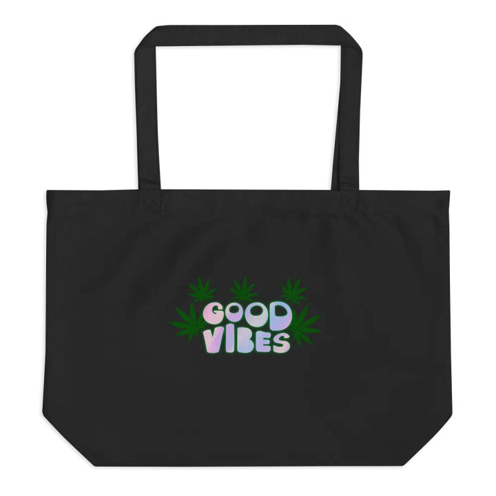 Good Vibes Cannabis Organic Tote Bag product image (1)
