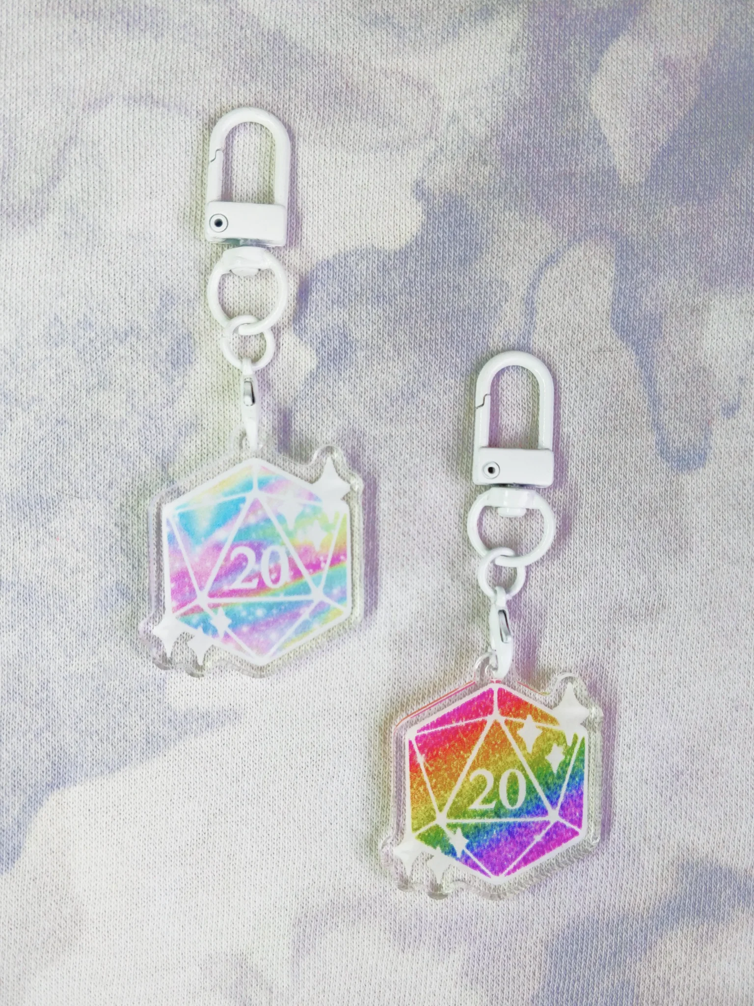 D20 Keychain - Pride Pastel product image (2)