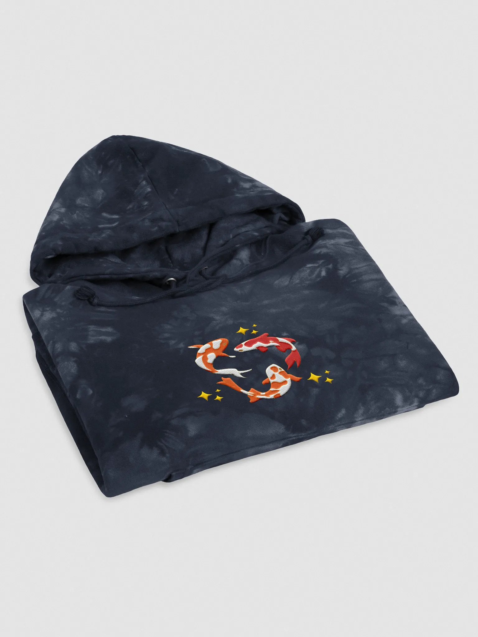 "Lunar Pond" Tie-Dye Embroidered Hoodie product image (3)