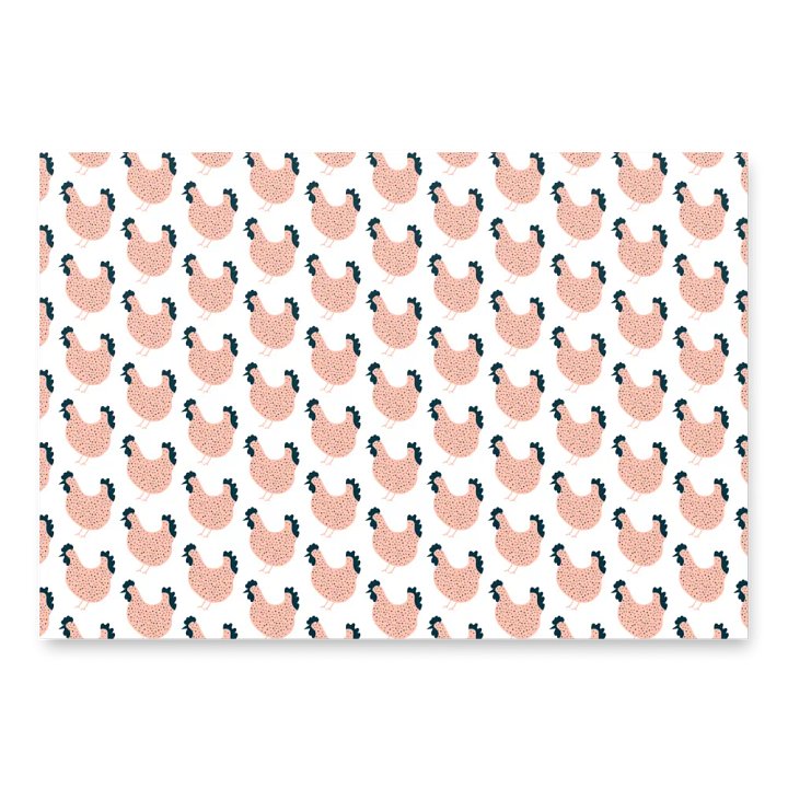 Pink Chicken Wrapping Paper product image (2)