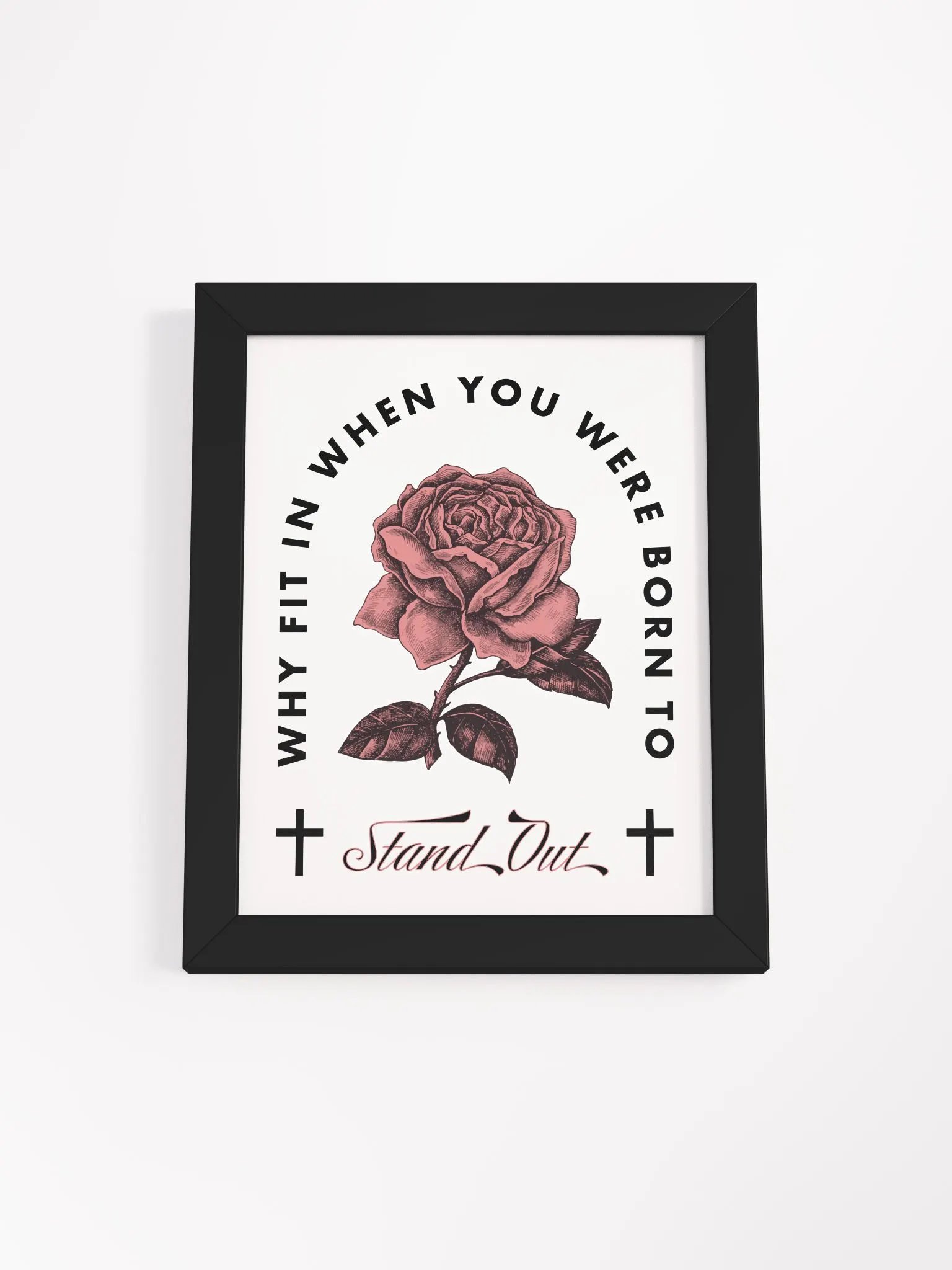 35:1 Rose Stand Out Framed Print product image (8)