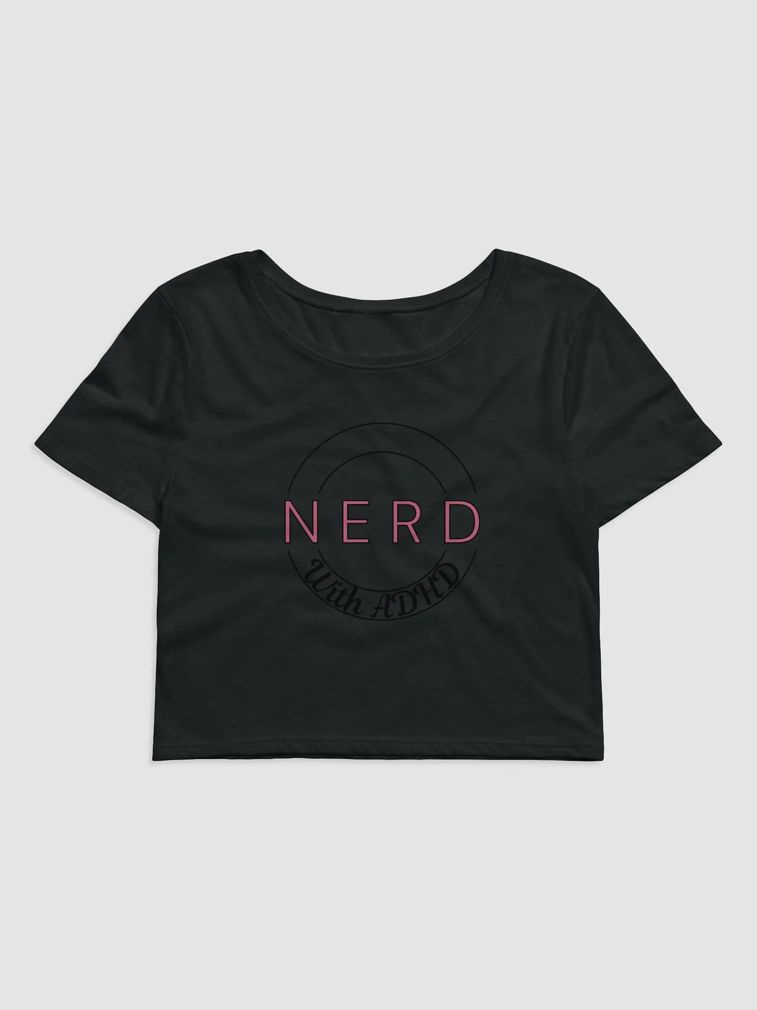 NerdWithADHD Logo - Crop Top product image (1)