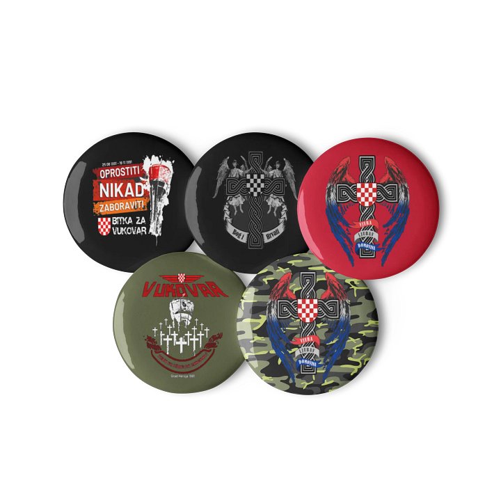 Winged Defender Pin Button Set product image (2)