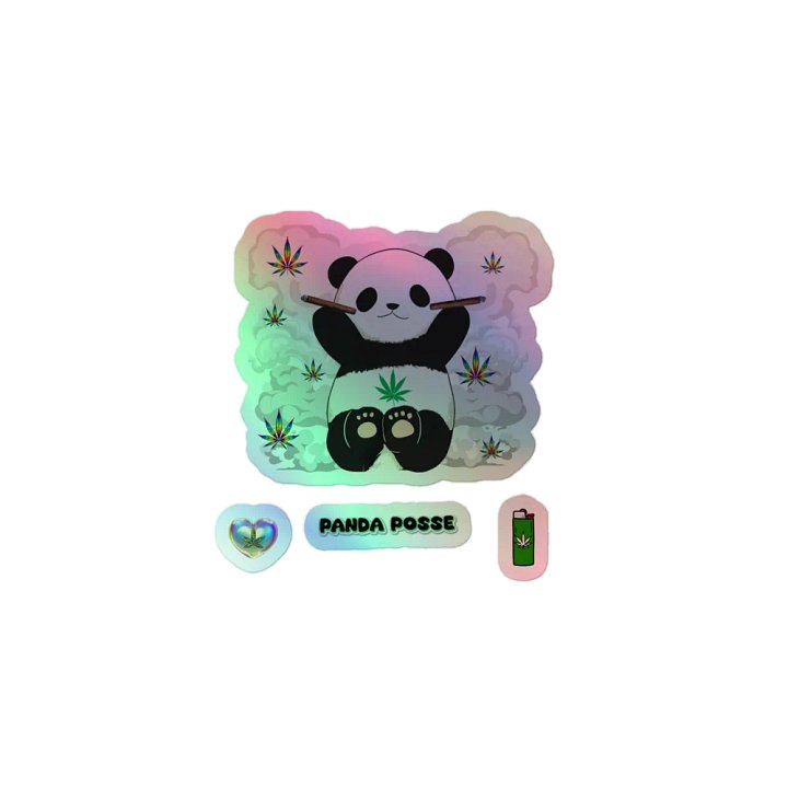 Chief Panda +3 Holographic Sticker Set product image (1)